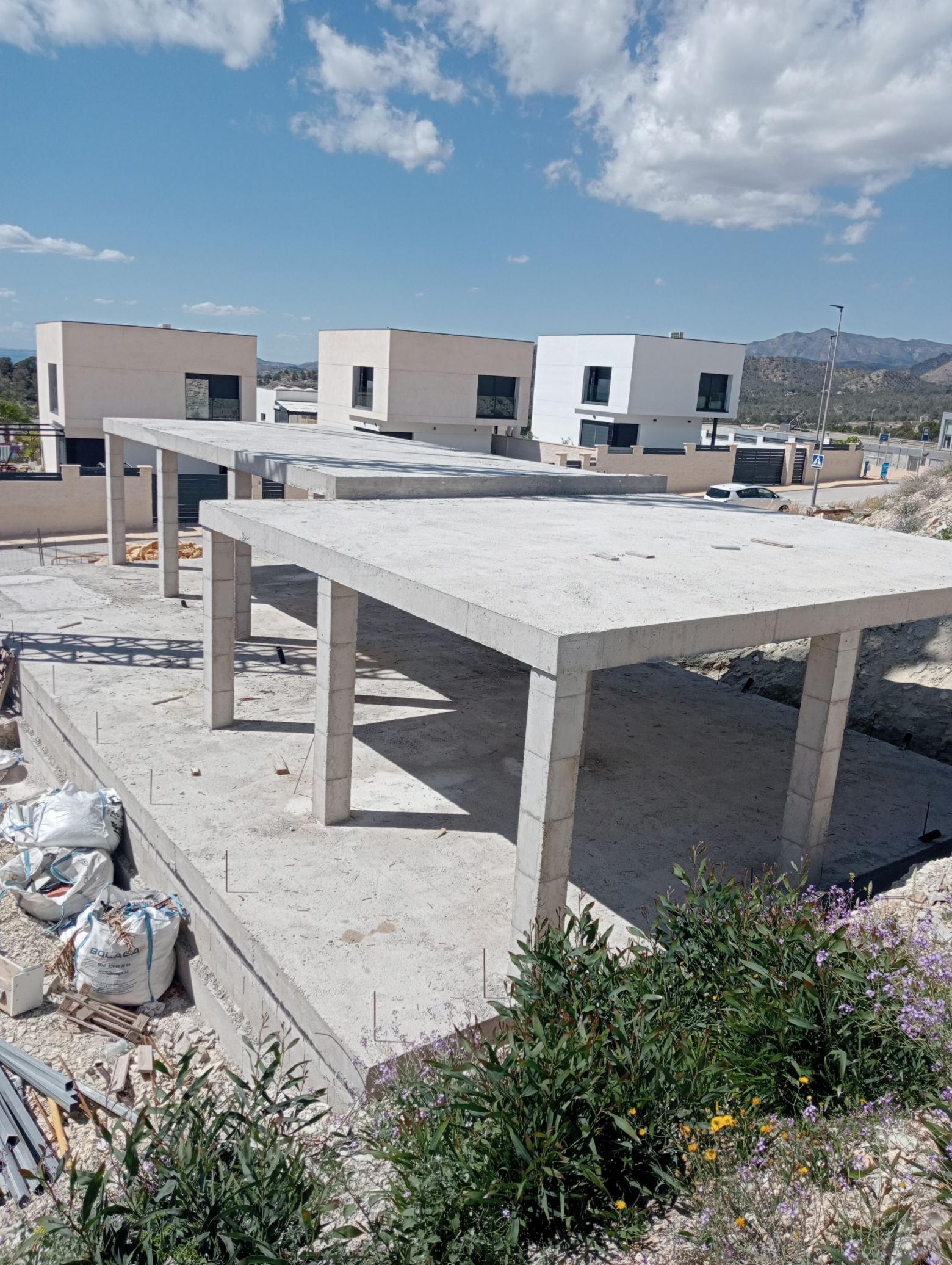 Ground-floor plan of 3-bedroom villa, 128m2 build, Balcón de Finestrat, Finestrat