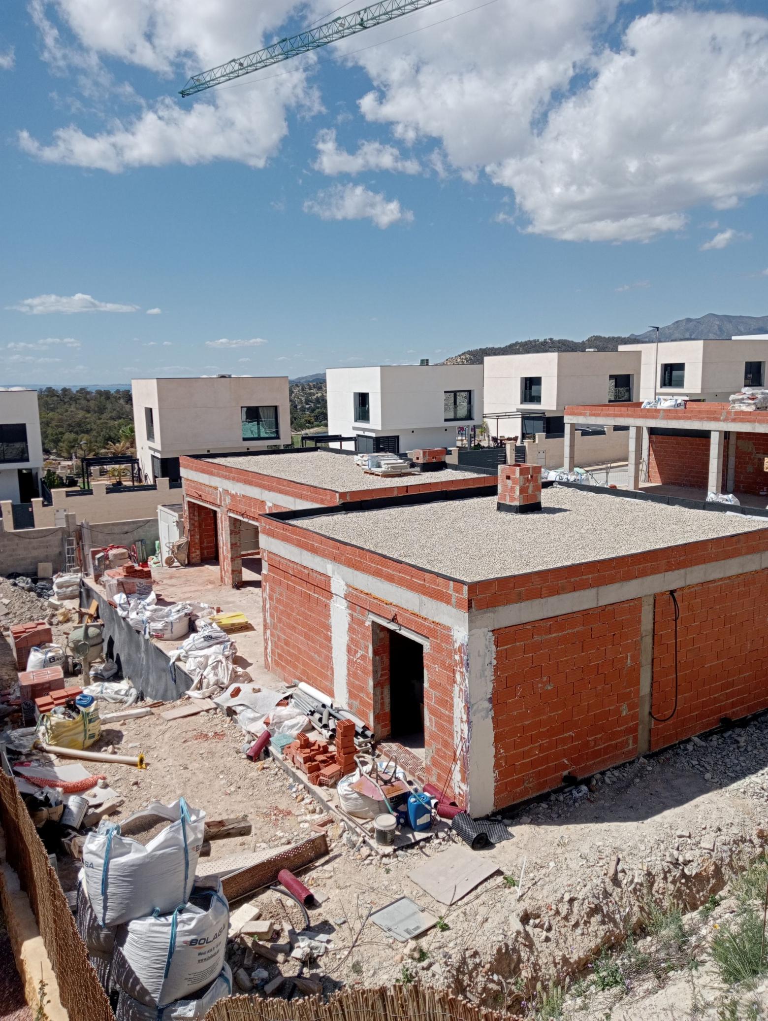 Hillside setting of new-build villa development, Balcón de Finestrat, Finestrat