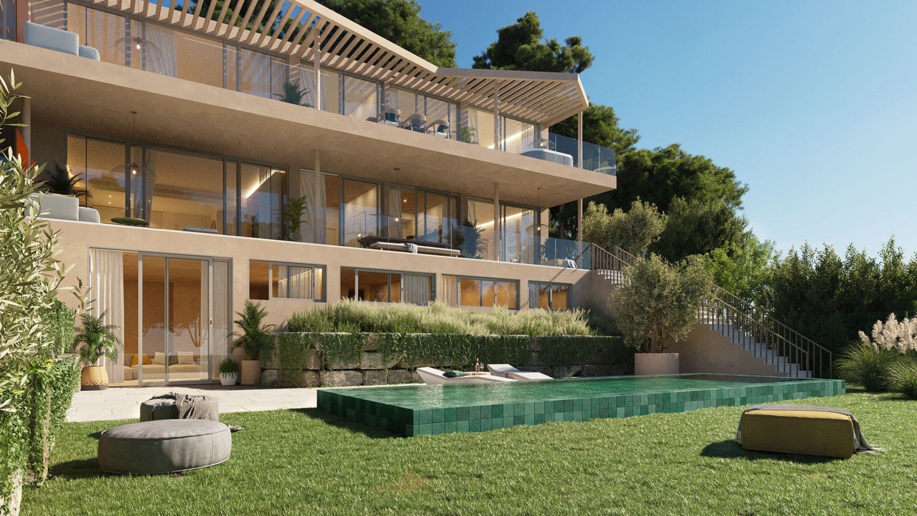 Communal lift access point within Reserva del Higuerón development, Fuengirola