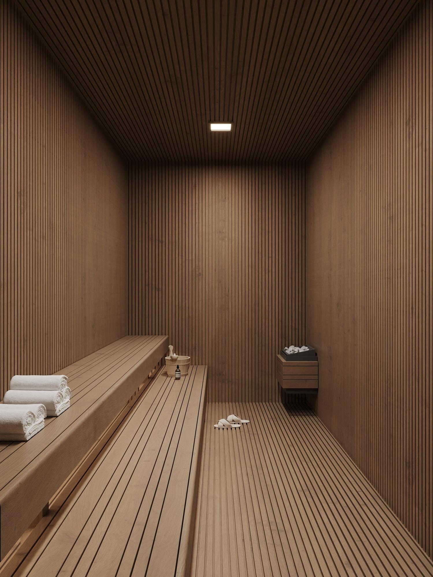 CGI render of pool terrace, 5-bedroom new-build villa, San Pedro