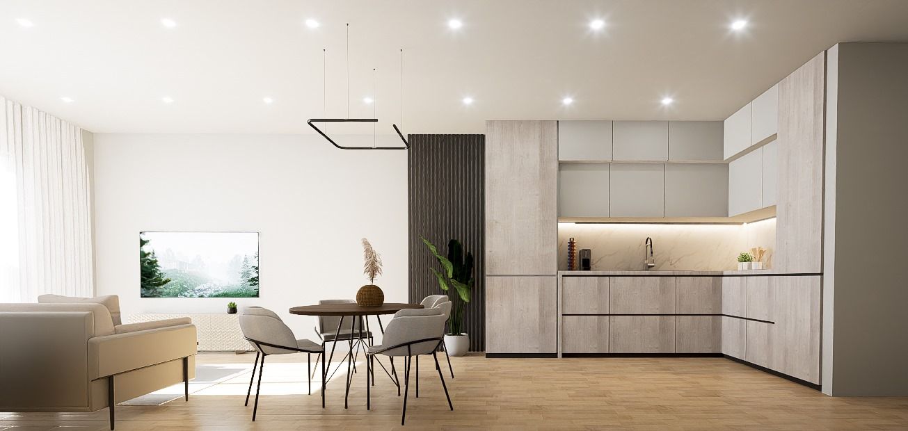 Bedroom with built-in wardrobes in ground-floor new-build apartment, Playa del Cura