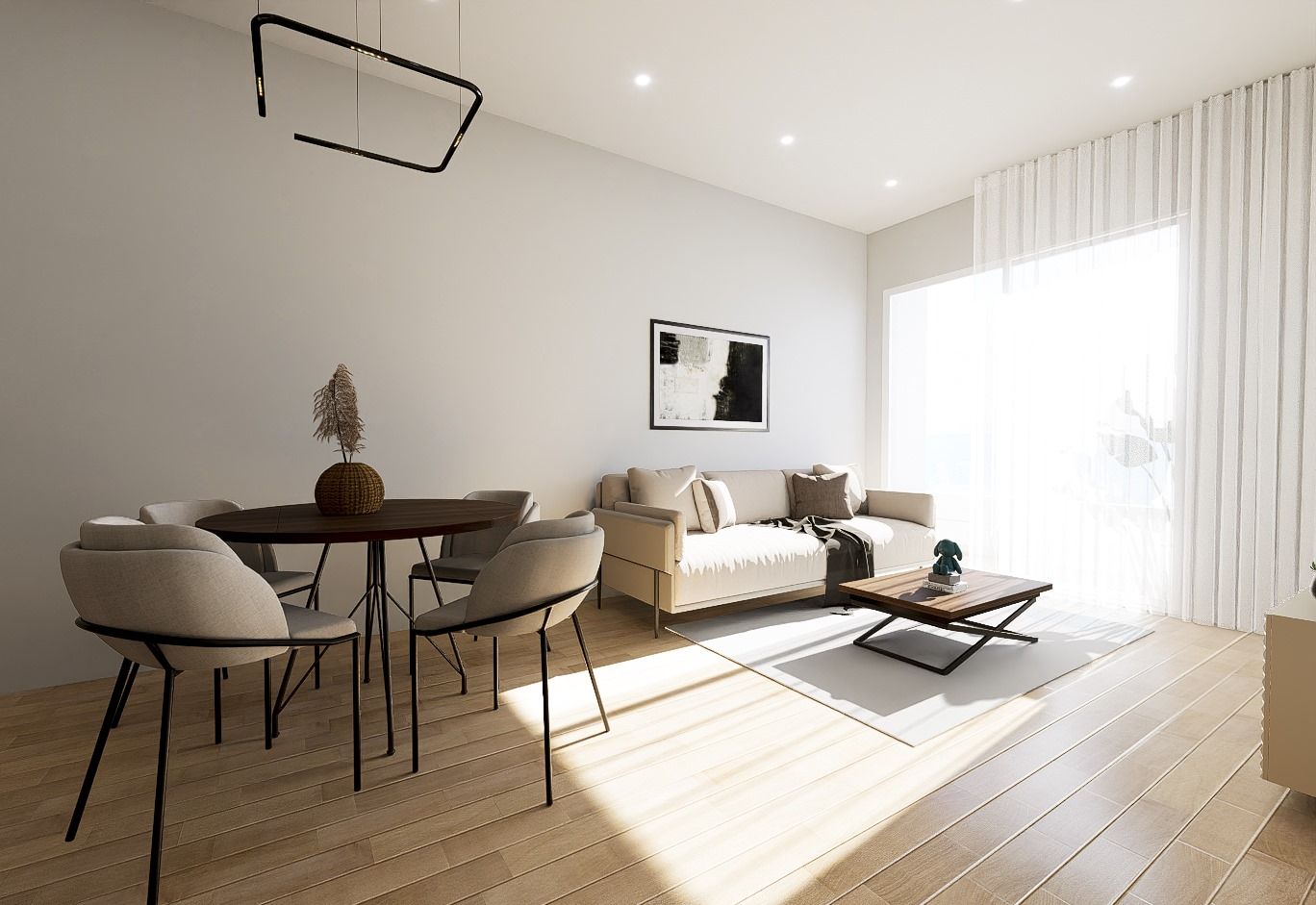 Double bedroom with built-in wardrobes, 1-bedroom apartment, Playa del Cura, Torrevieja