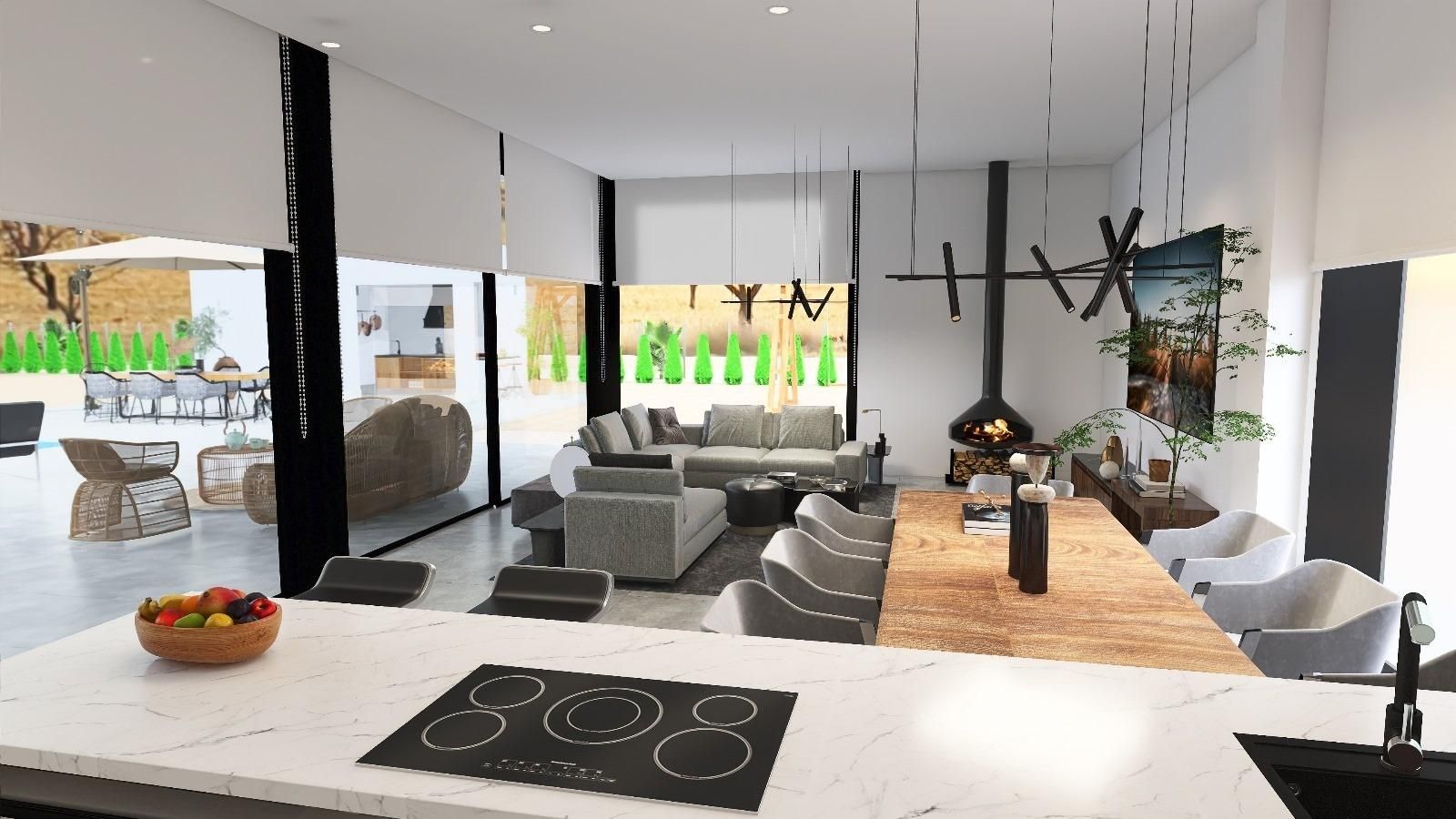 Dining area in 4-bedroom villa, Pedanías Este, Aspe
