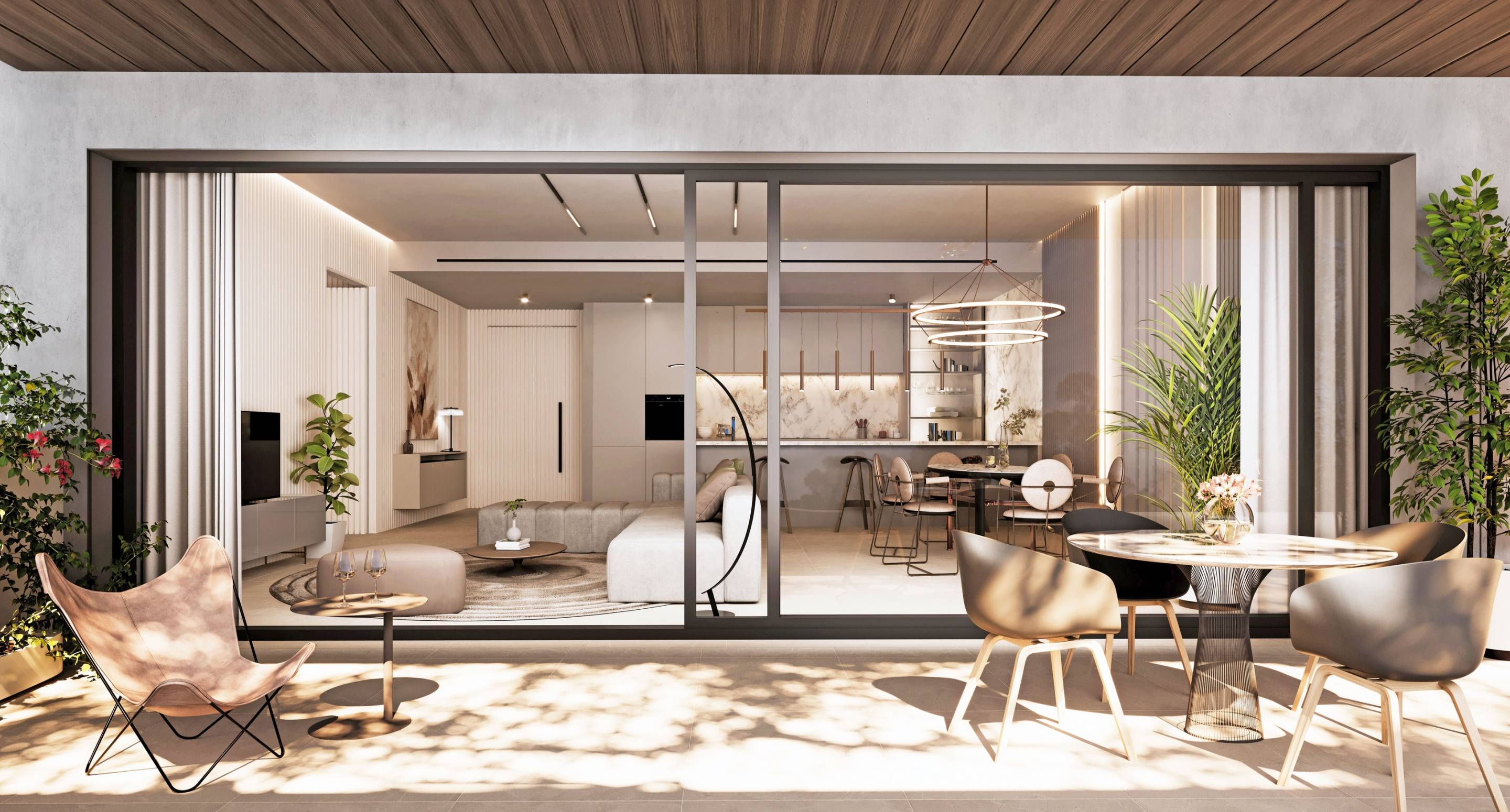 Main bedroom with built-in wardrobes in new-build apartment, San Pedro, Marbella