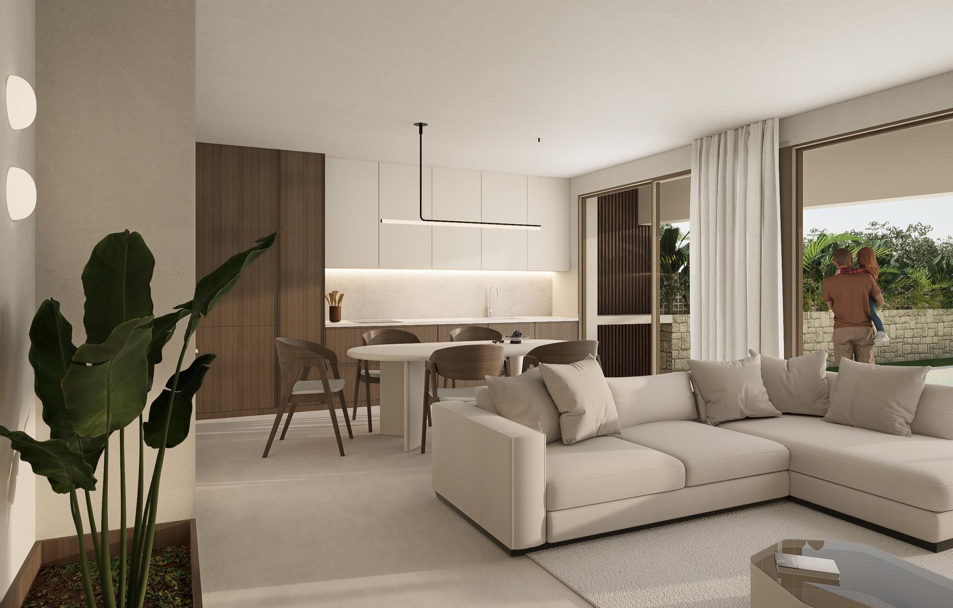 Front facade of single-storey new-build villa, Monte y Mar, Gran Alacant