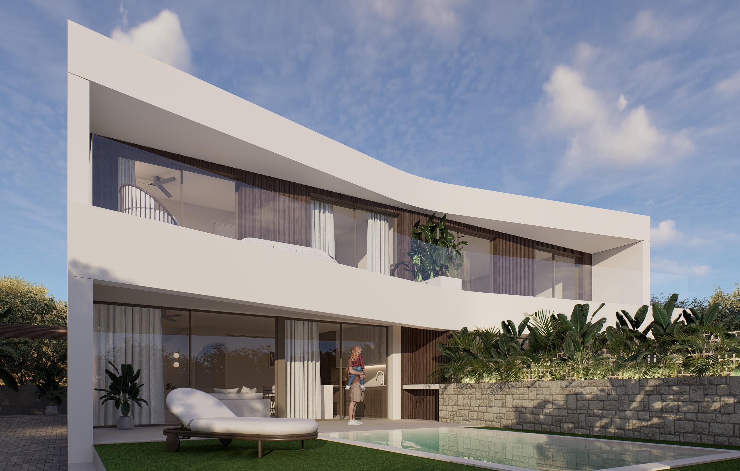 Open living area with porcelain tile flooring in 2-bedroom villa, Monte y Mar, Gran Alacant