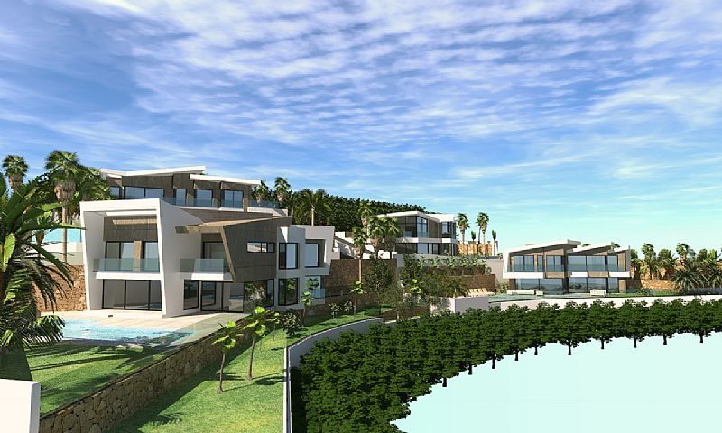 Pool area from terrace level, 4-bedroom villa, Maryvilla, Calpe