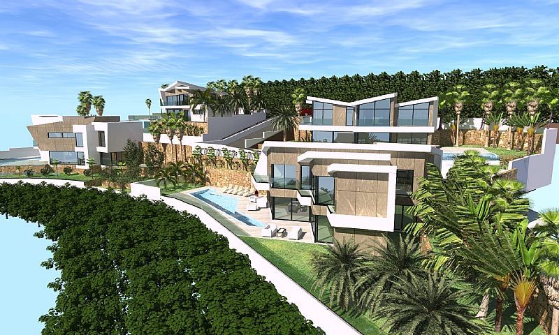 Garage interior of new-build villa, Maryvilla, Calpe