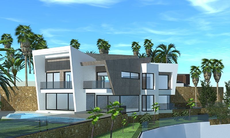 Hallway and interior layout of 306 m² villa, Maryvilla, Calpe
