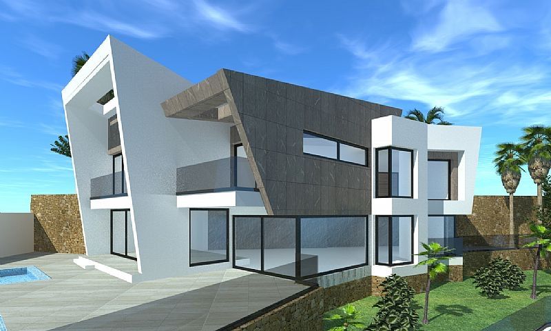 Upper floor landing in new-build villa, Maryvilla, Calpe