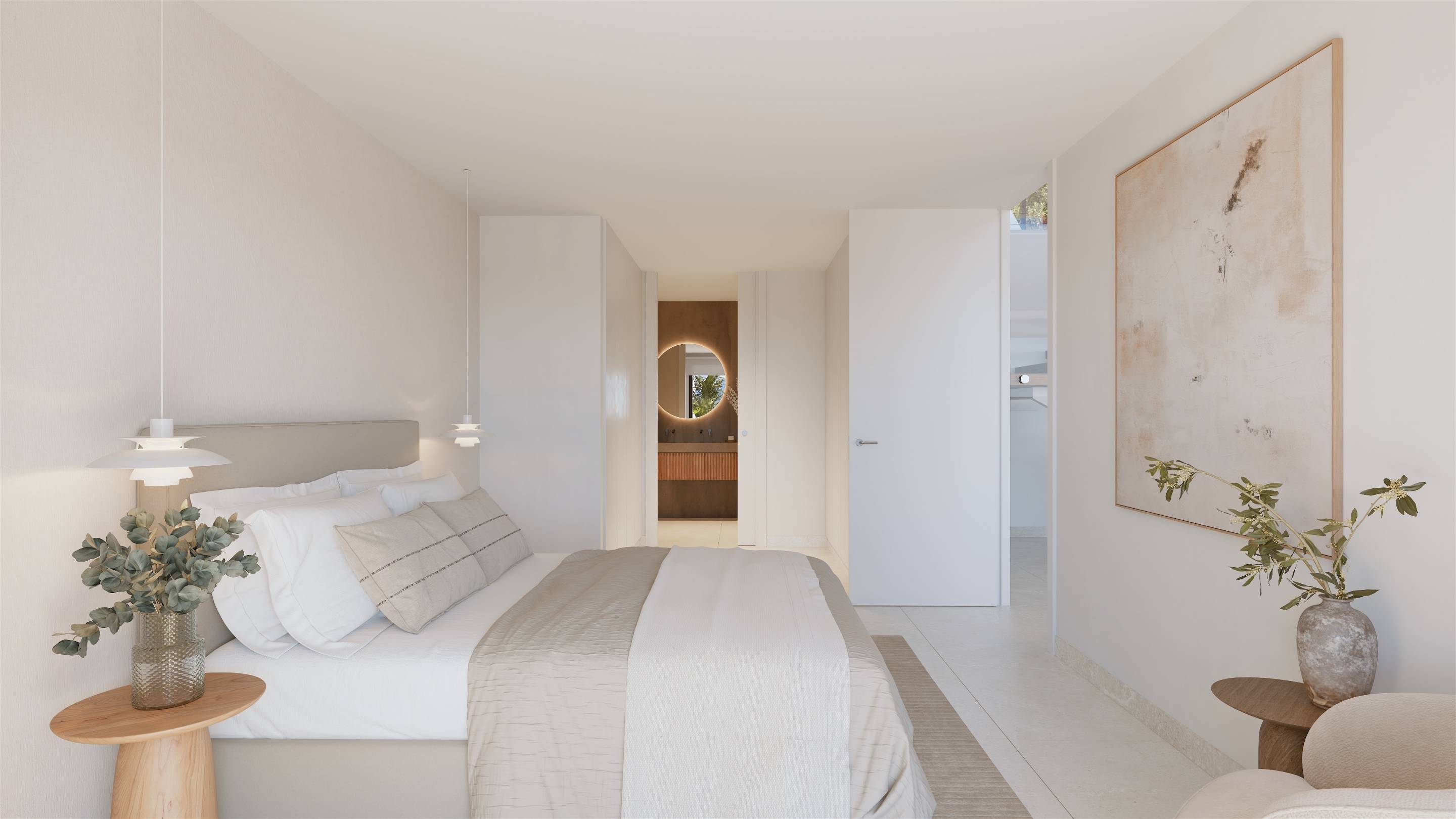 Side elevation of new-build villa on 856 m2 plot, Cumbres del Sol, Benitachell