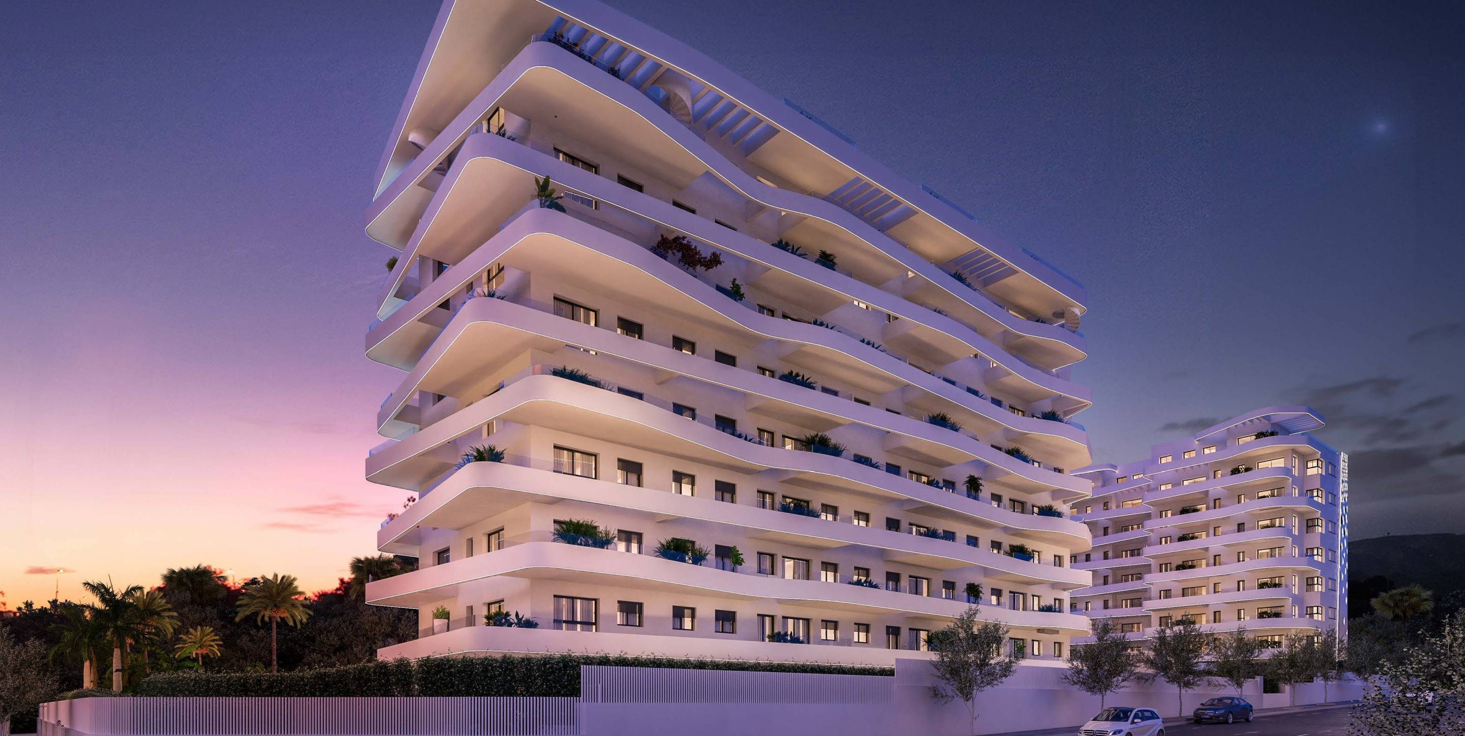 Entrance lobby of new-build complex in Playas Del Torres, Villajoyosa