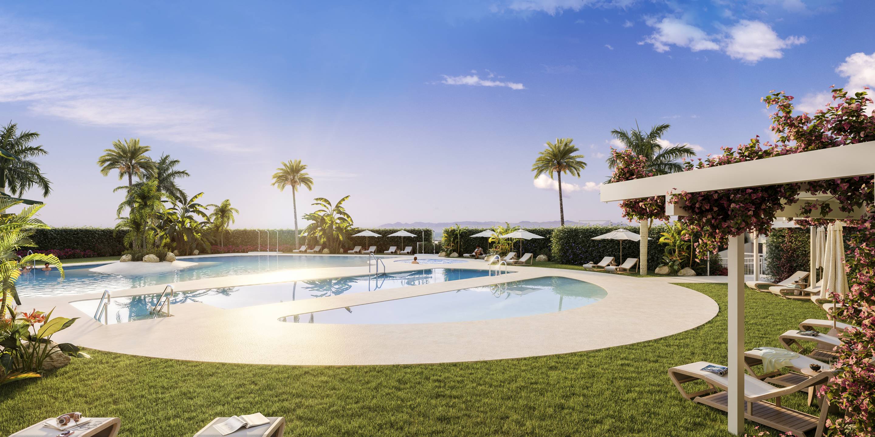 Living area in first-floor 3-bedroom apartment, Playas Del Torres, Villajoyosa