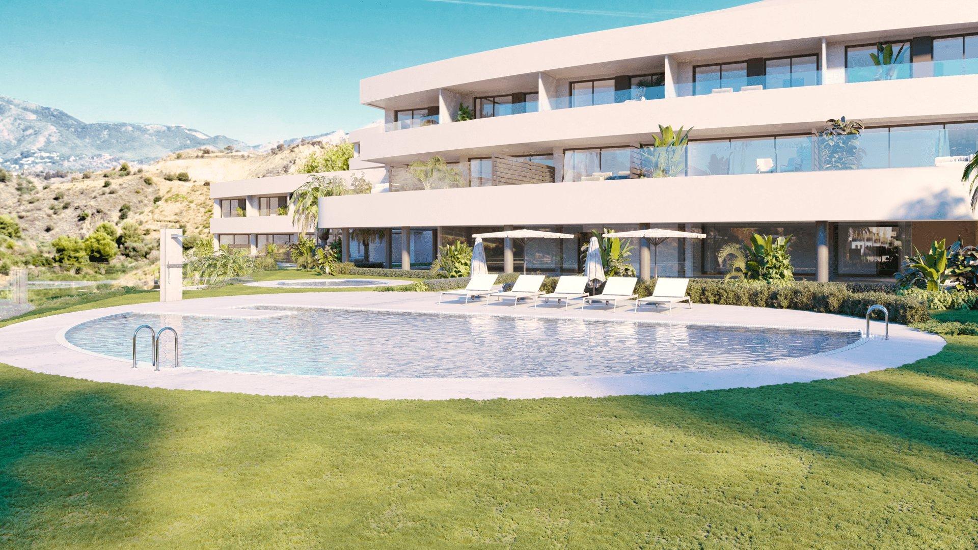Parking area with two allocated spaces in new-build development, El Higuerón