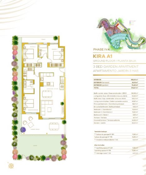 Floor plan of 3-bedroom penthouse in La Cala de Mijas, Mijas