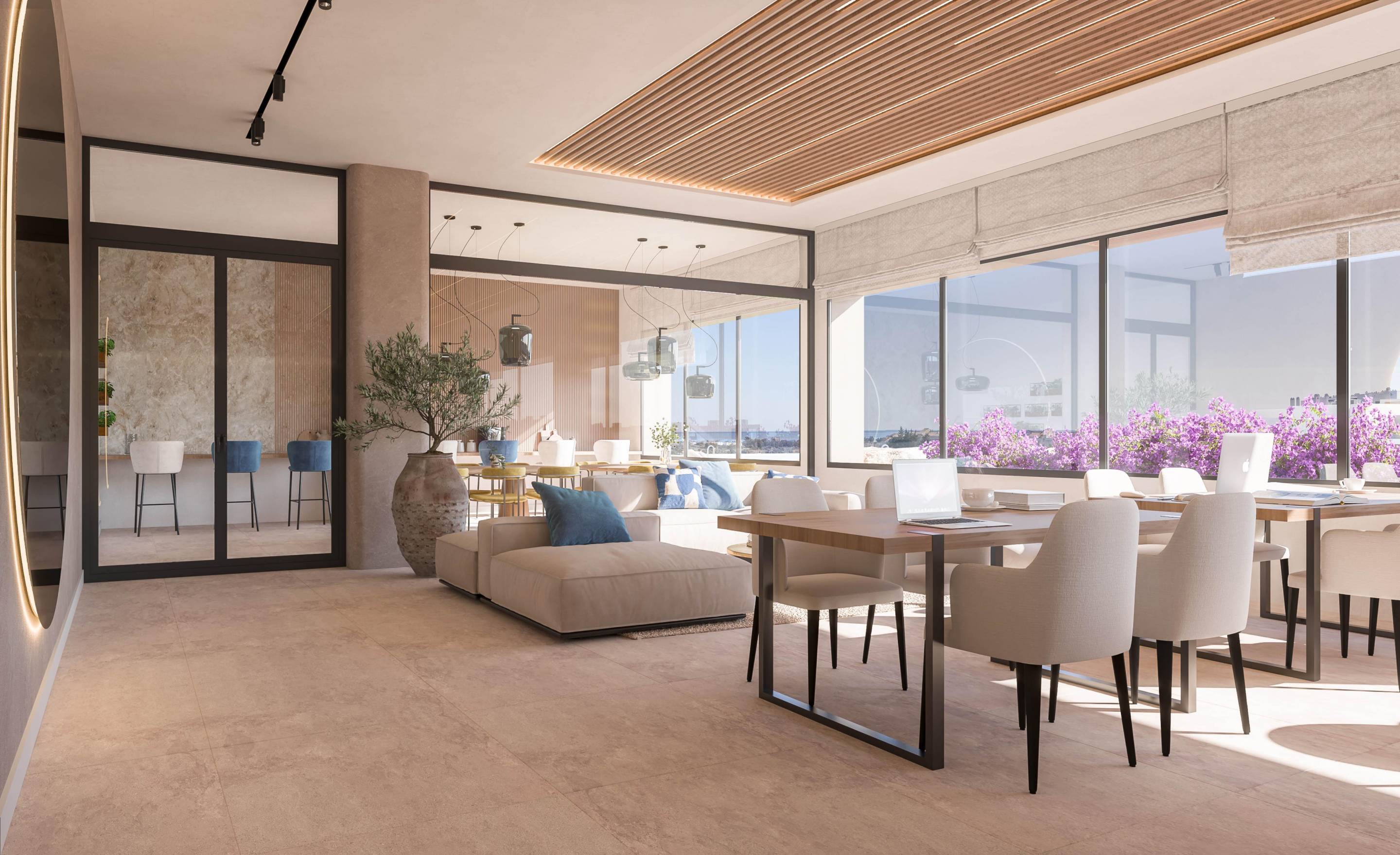Aerial or elevated view of La Concha-Resina Golf residential complex, Estepona