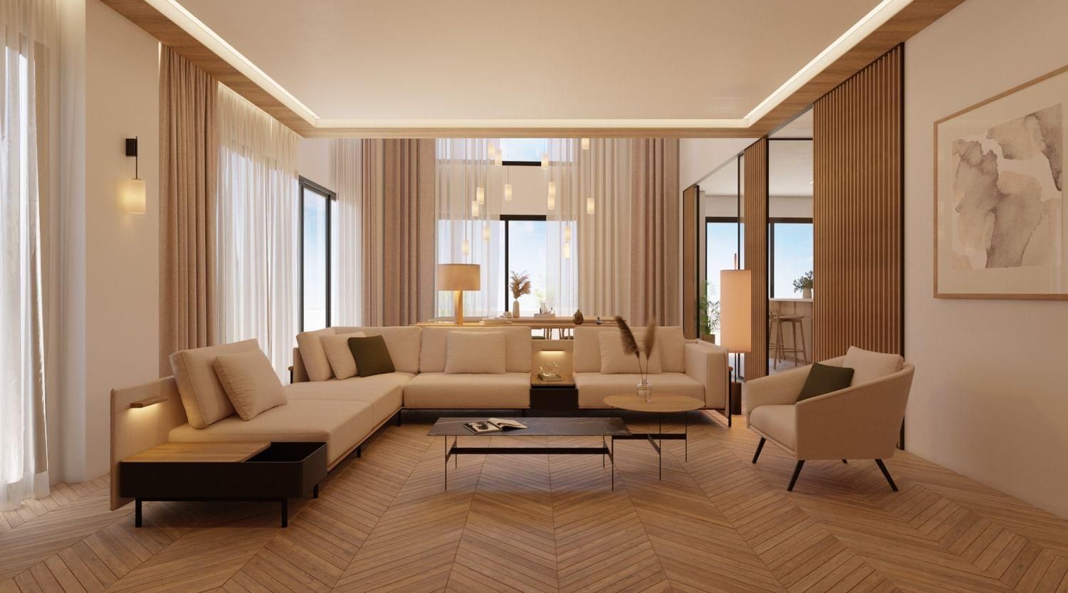 Entrance hallway of 9th-floor new-build apartment, Limonar, Málaga