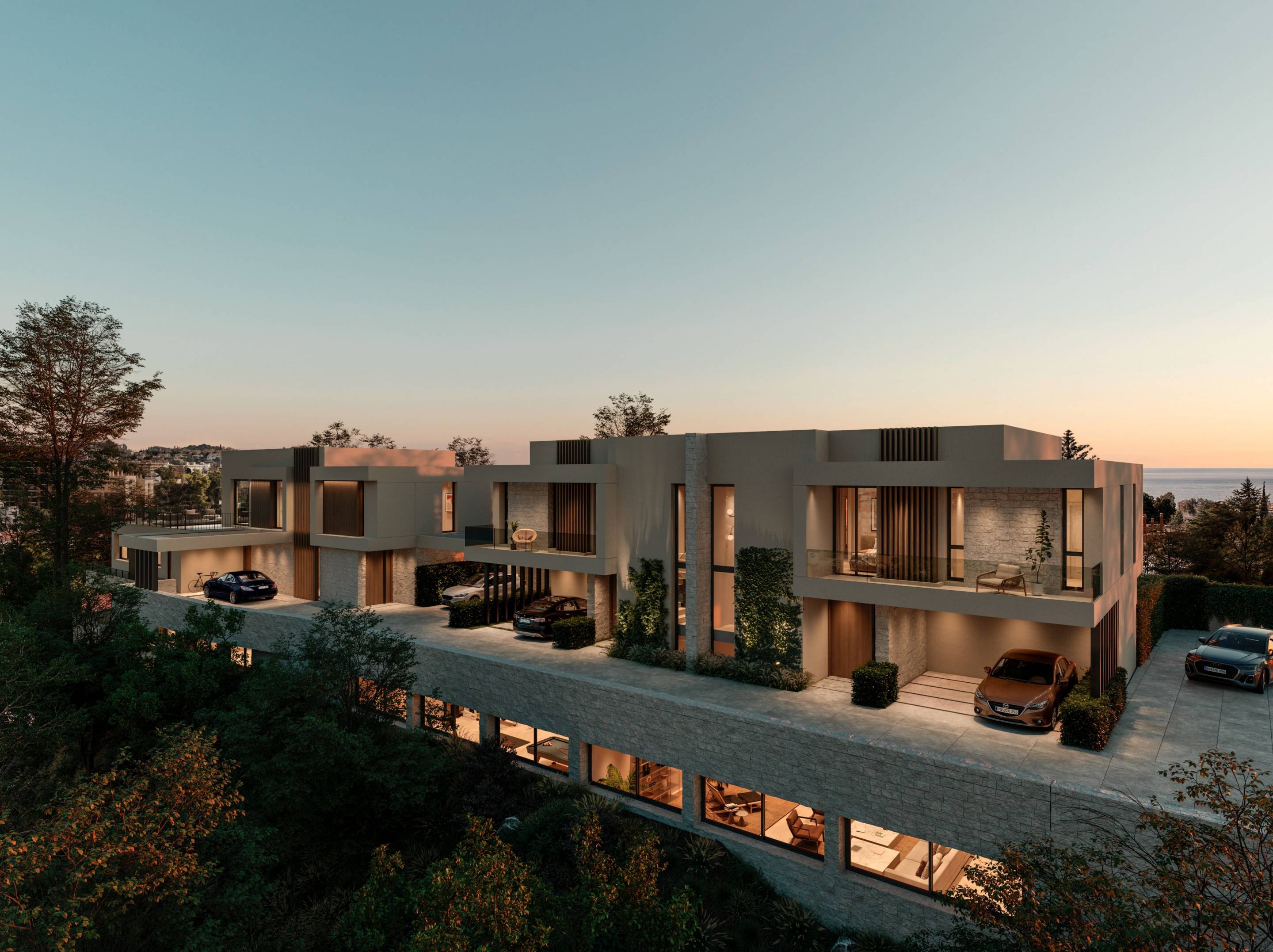 Secondary reception room in 3-bedroom new-build townhouse, Málaga