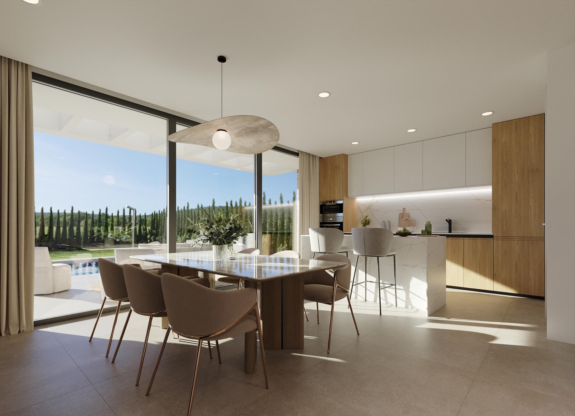 Double bedroom with window in five-bedroom new-build villa, Balcón de Finestrat