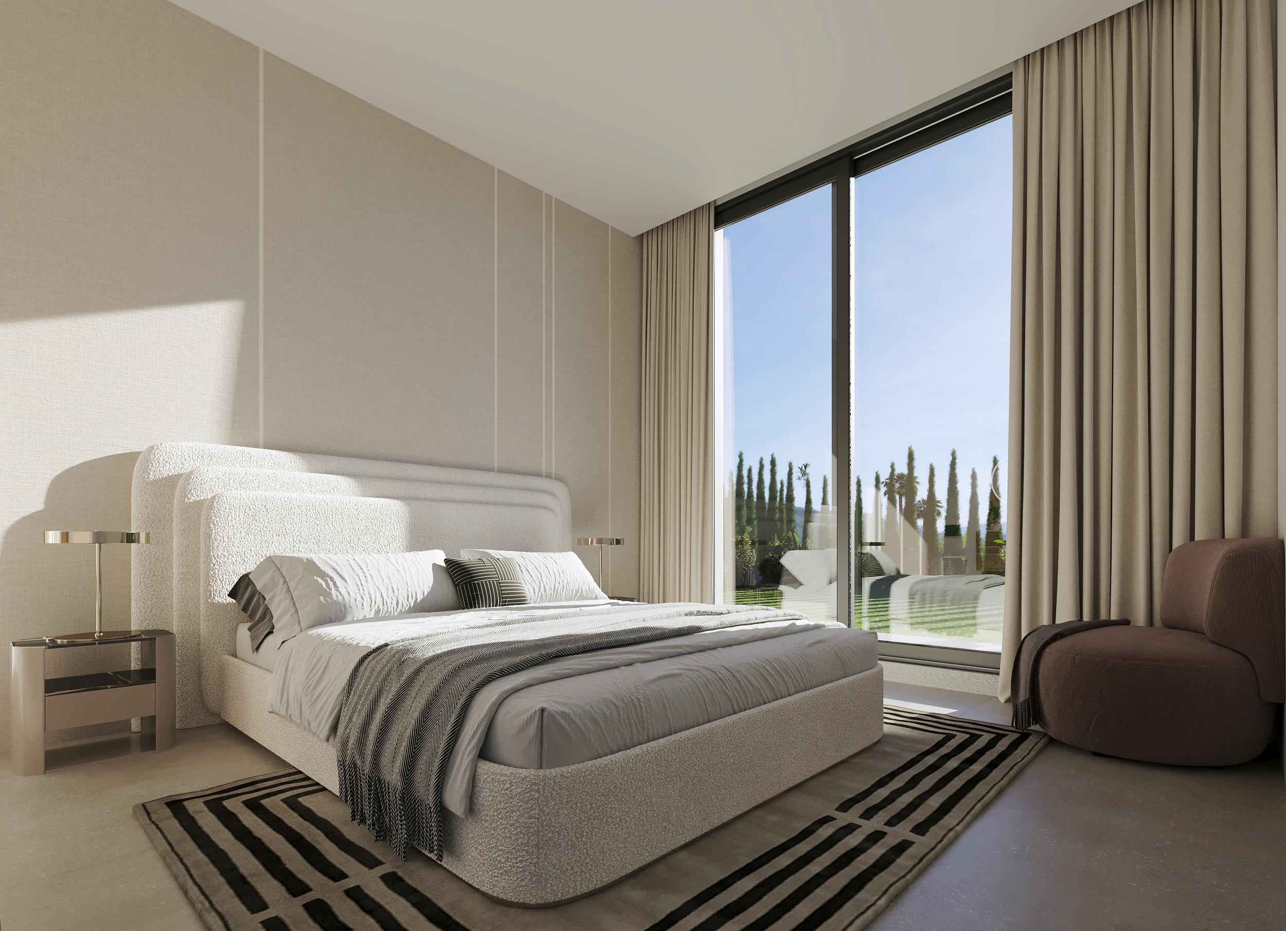 Bathroom with fitted units and walk-in shower in new-build villa, Balcón de Finestrat