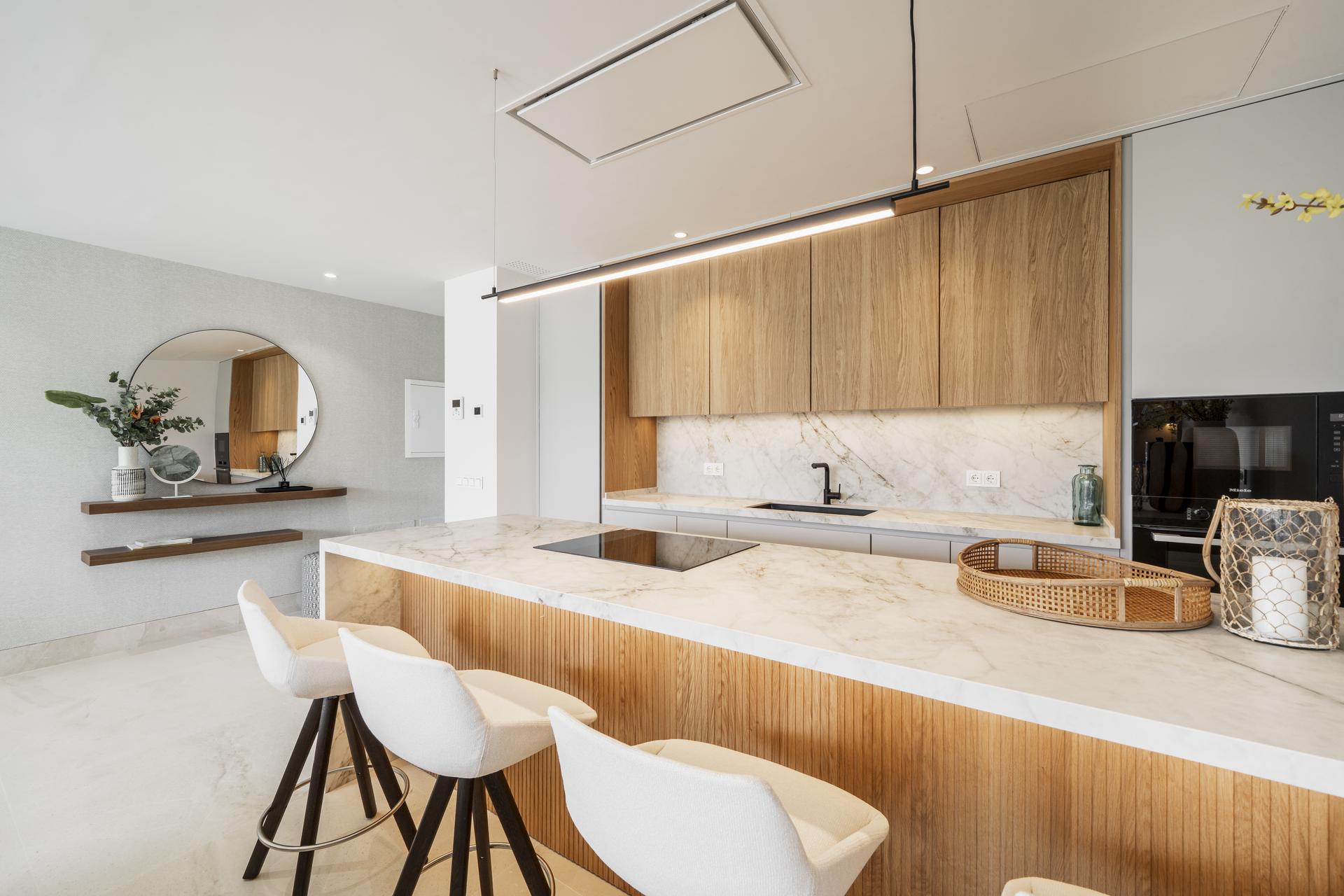Floor plan of 2-bedroom ground-floor apartment, Aloha, Marbella