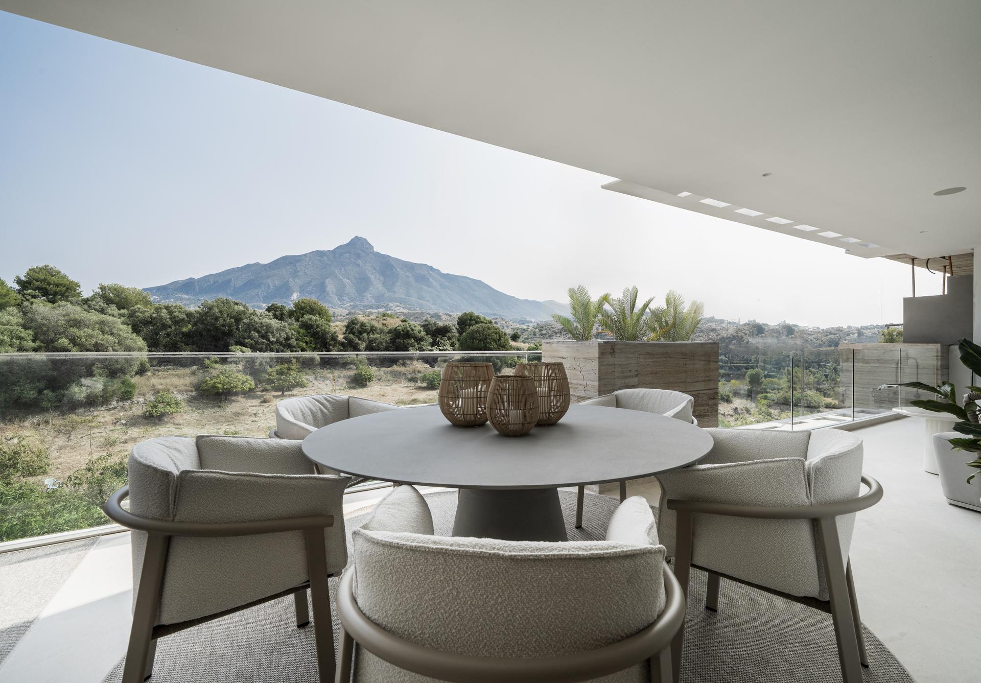 Underground parking area within gated community, Aloha, Marbella