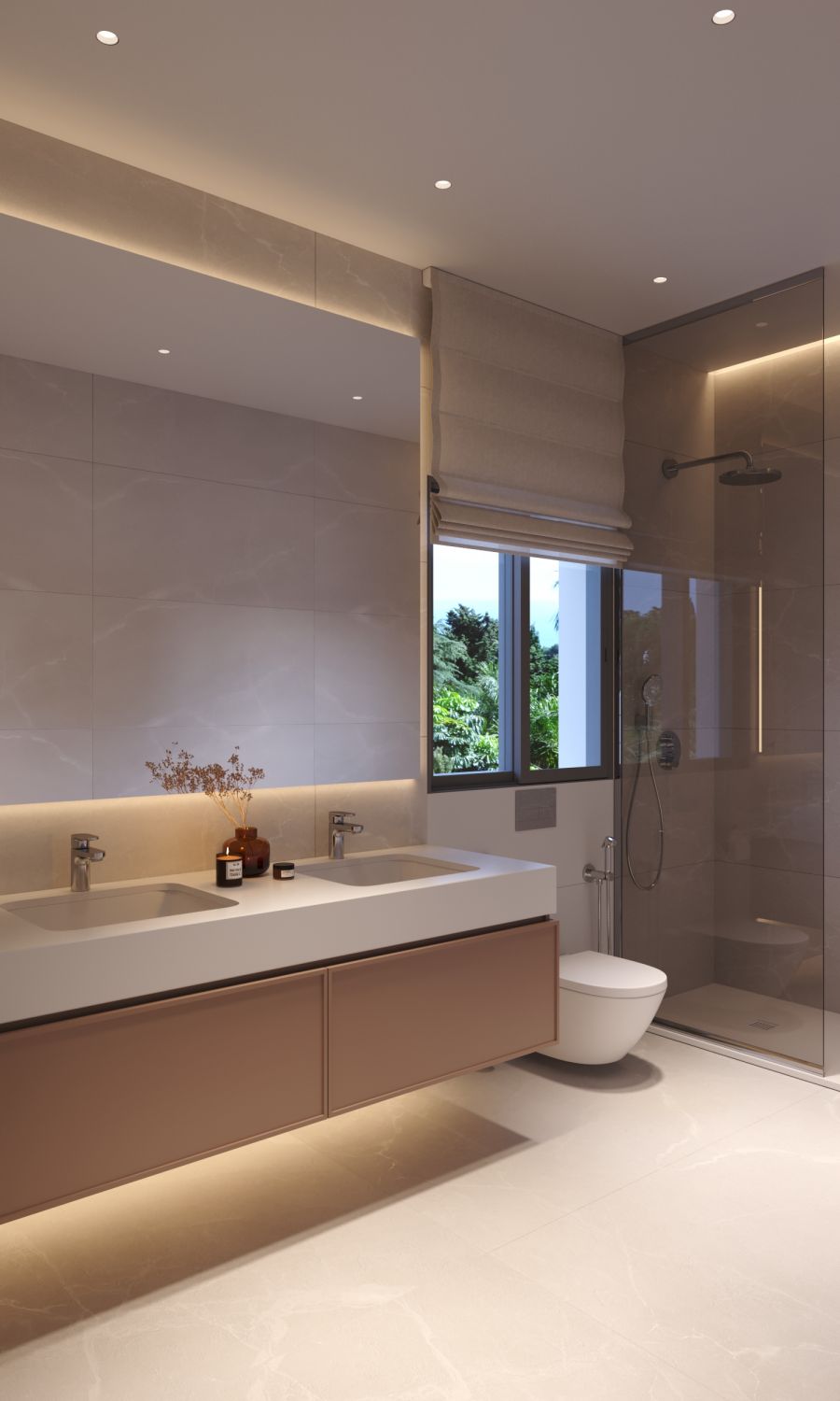 Underground parking area in new-build residential complex, Sotoserena