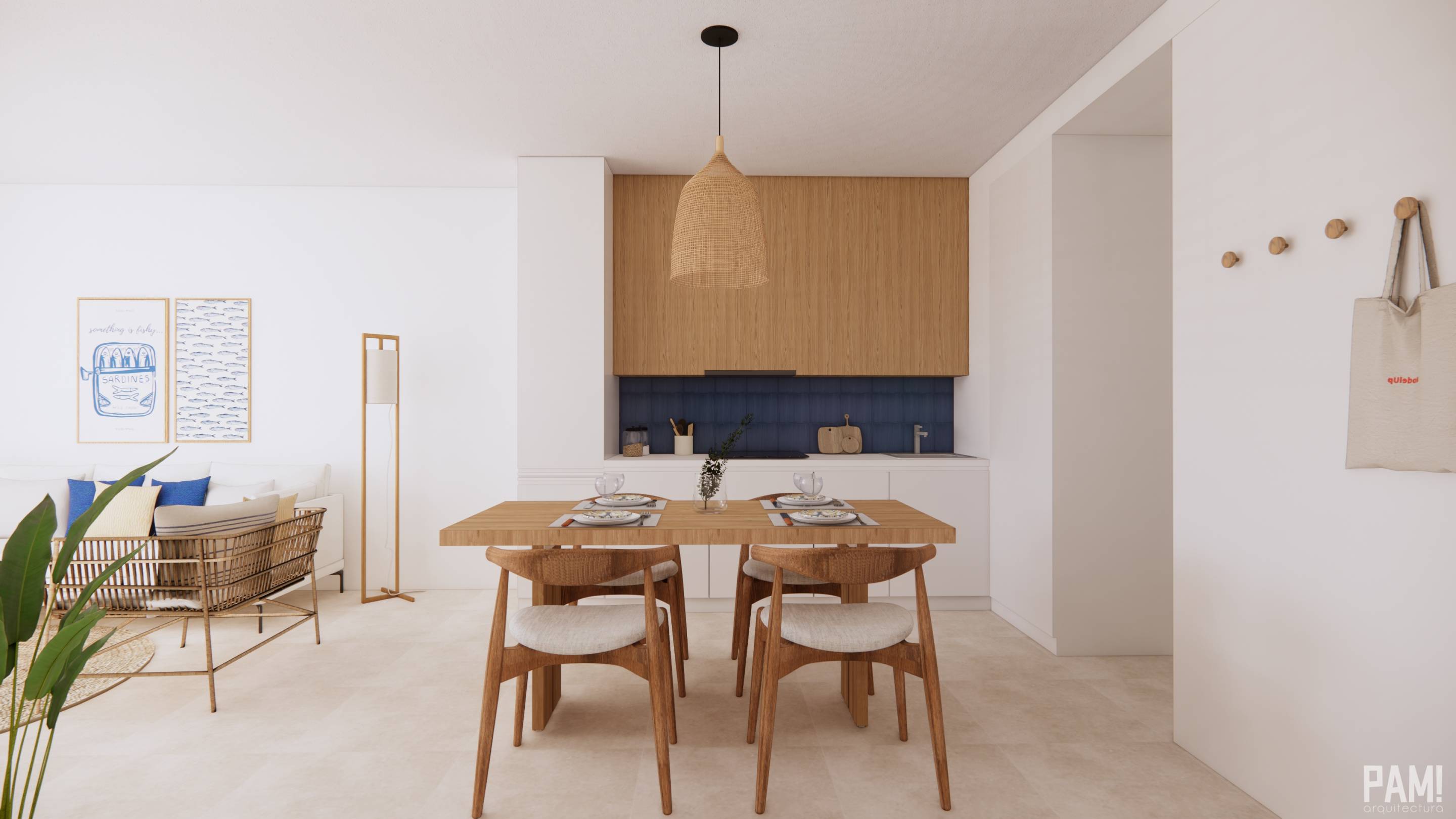 Kitchen appliances and worktop detail, new-build apartment, El Mojón