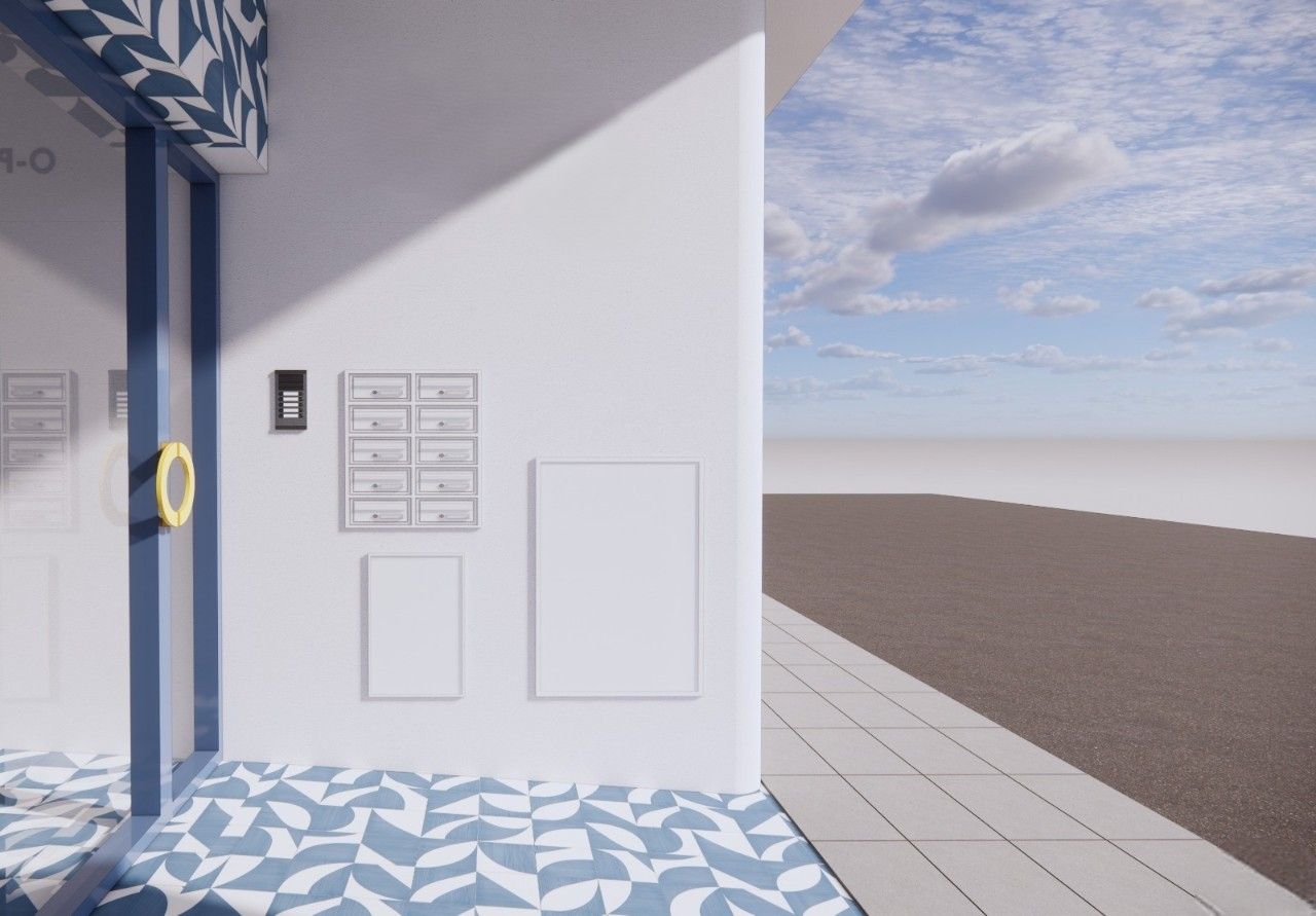 Communal solarium and pool in new-build development, El Mojón