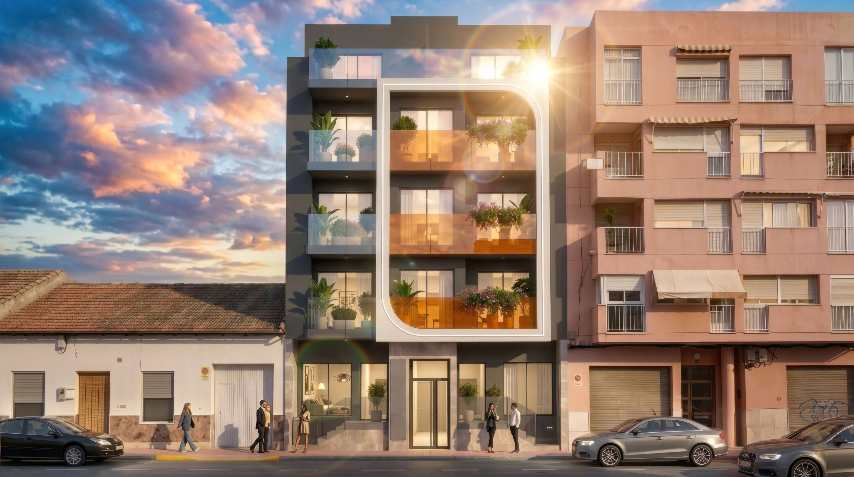 Living and dining space in 2-bedroom apartment, Pueblo, Guardamar Del Segura