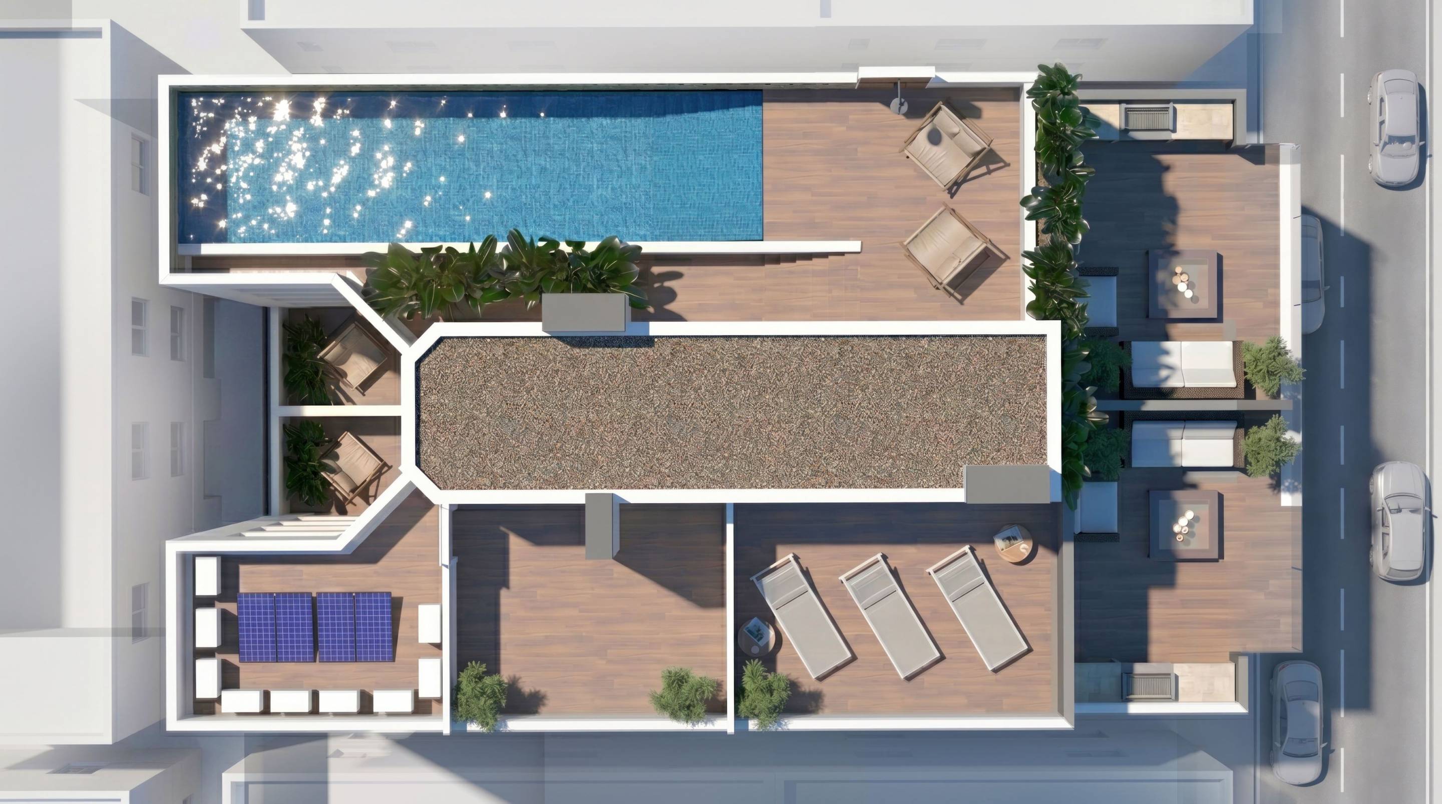 Site plan or floor plan of 2-bedroom apartment, Pueblo, Guardamar Del Segura