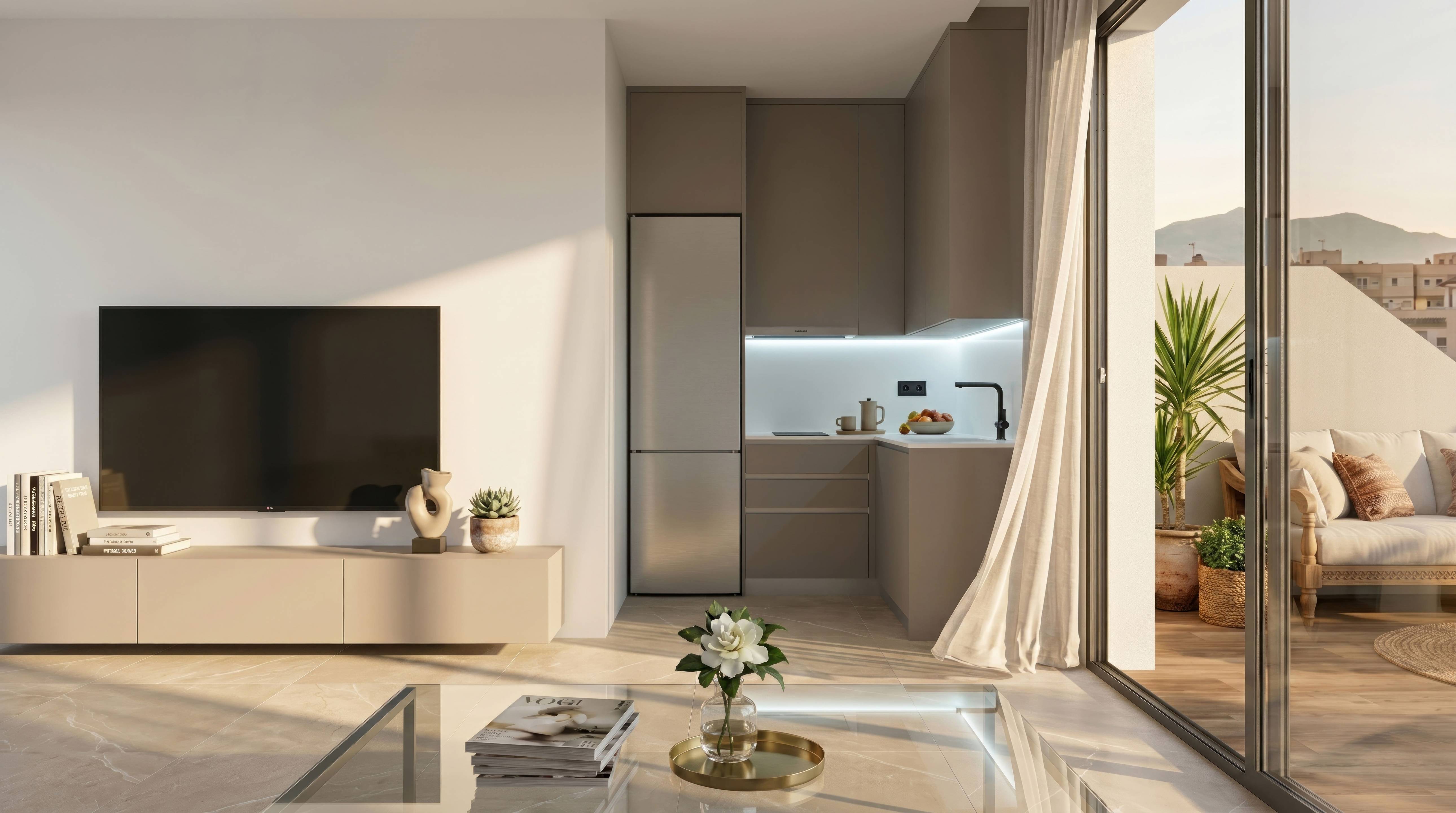 Second bedroom interior, new-build apartment complex, Pueblo, Guardamar Del Segura