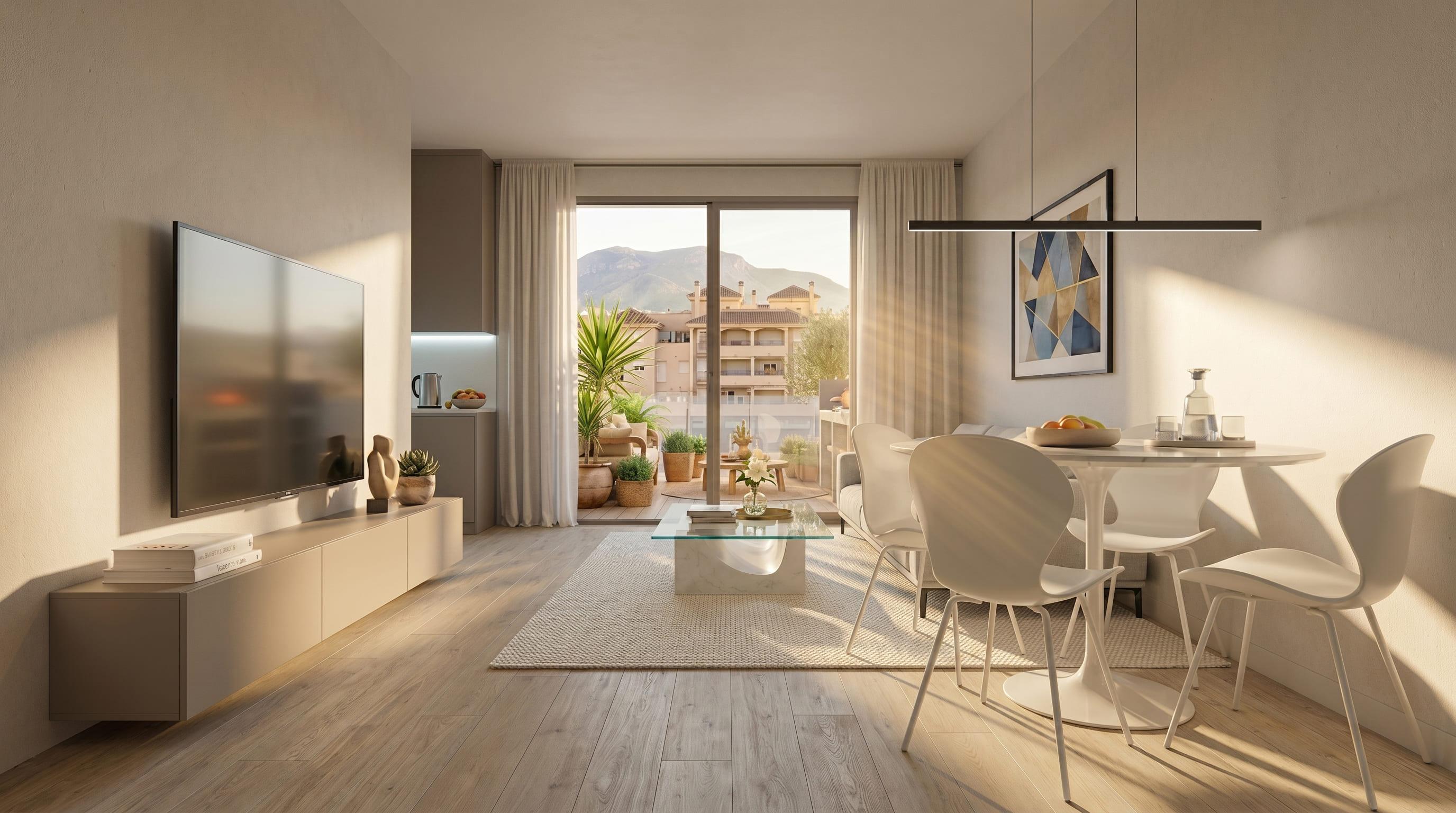 Main bedroom in new-build apartment, Pueblo, Guardamar Del Segura
