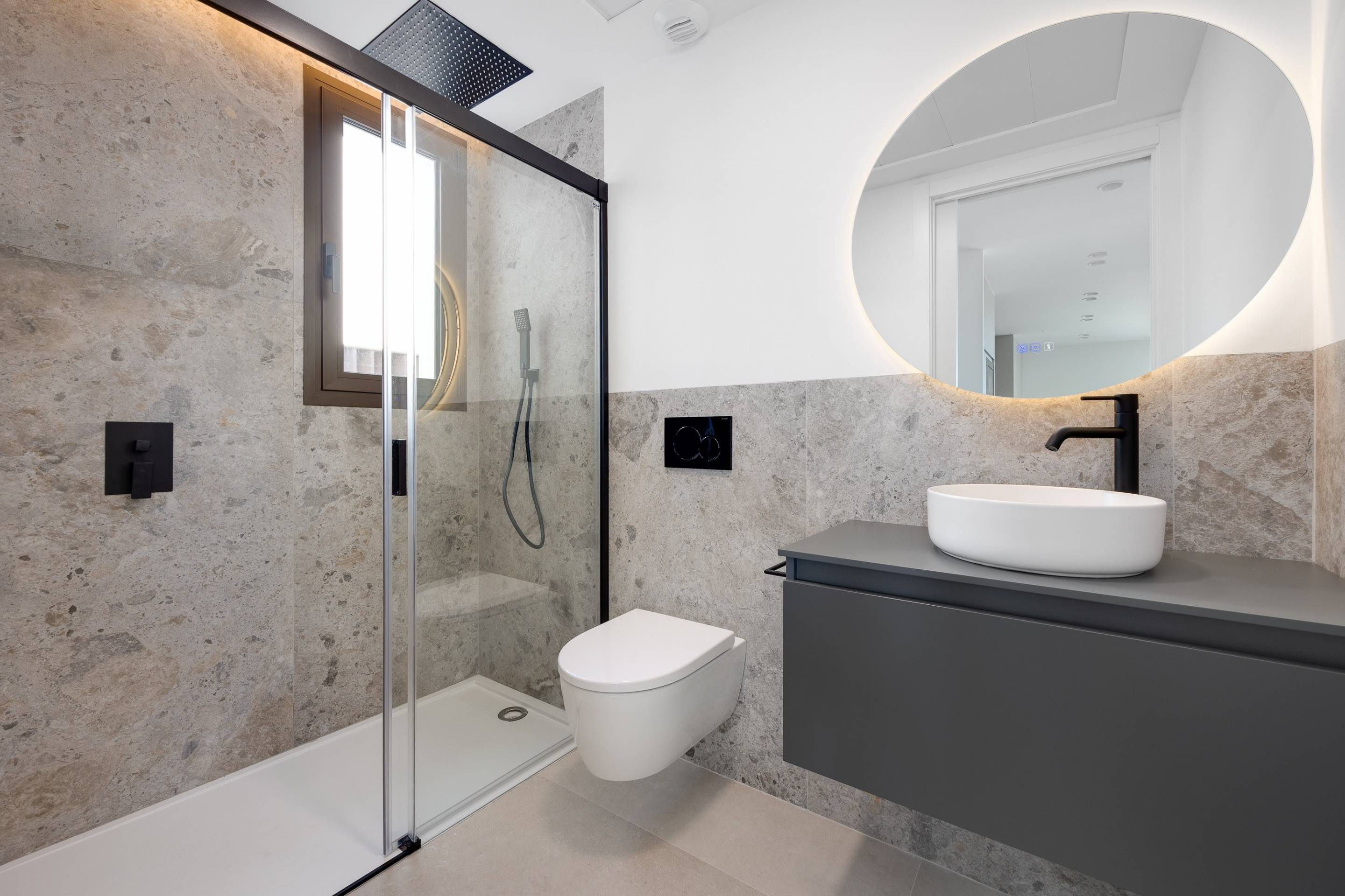 Bathroom vanity and tiling in 3-bedroom townhouse, Dorado Country Club