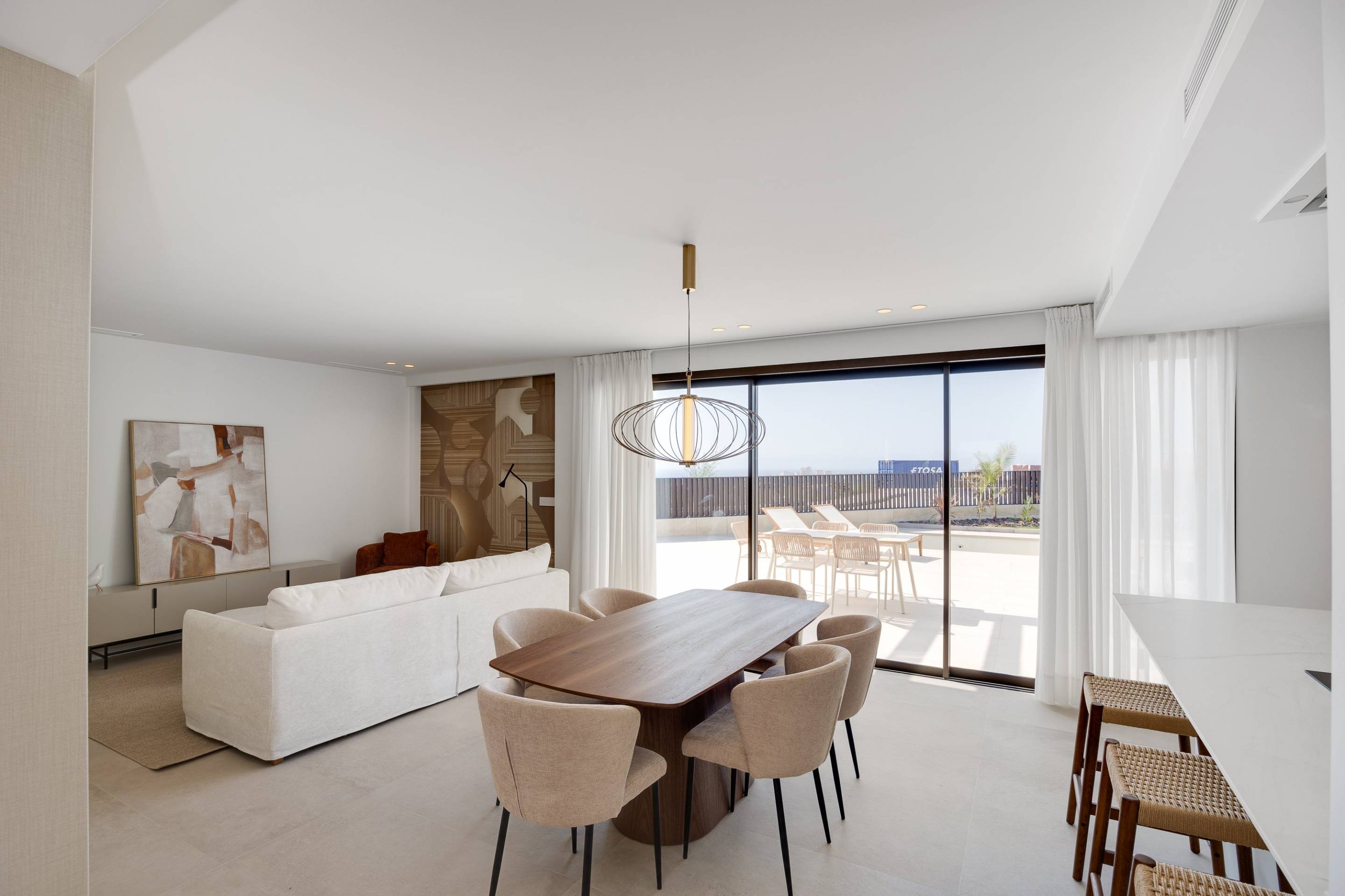 Bedroom interior with natural light, 3-bedroom townhouse, Dorado Country Club