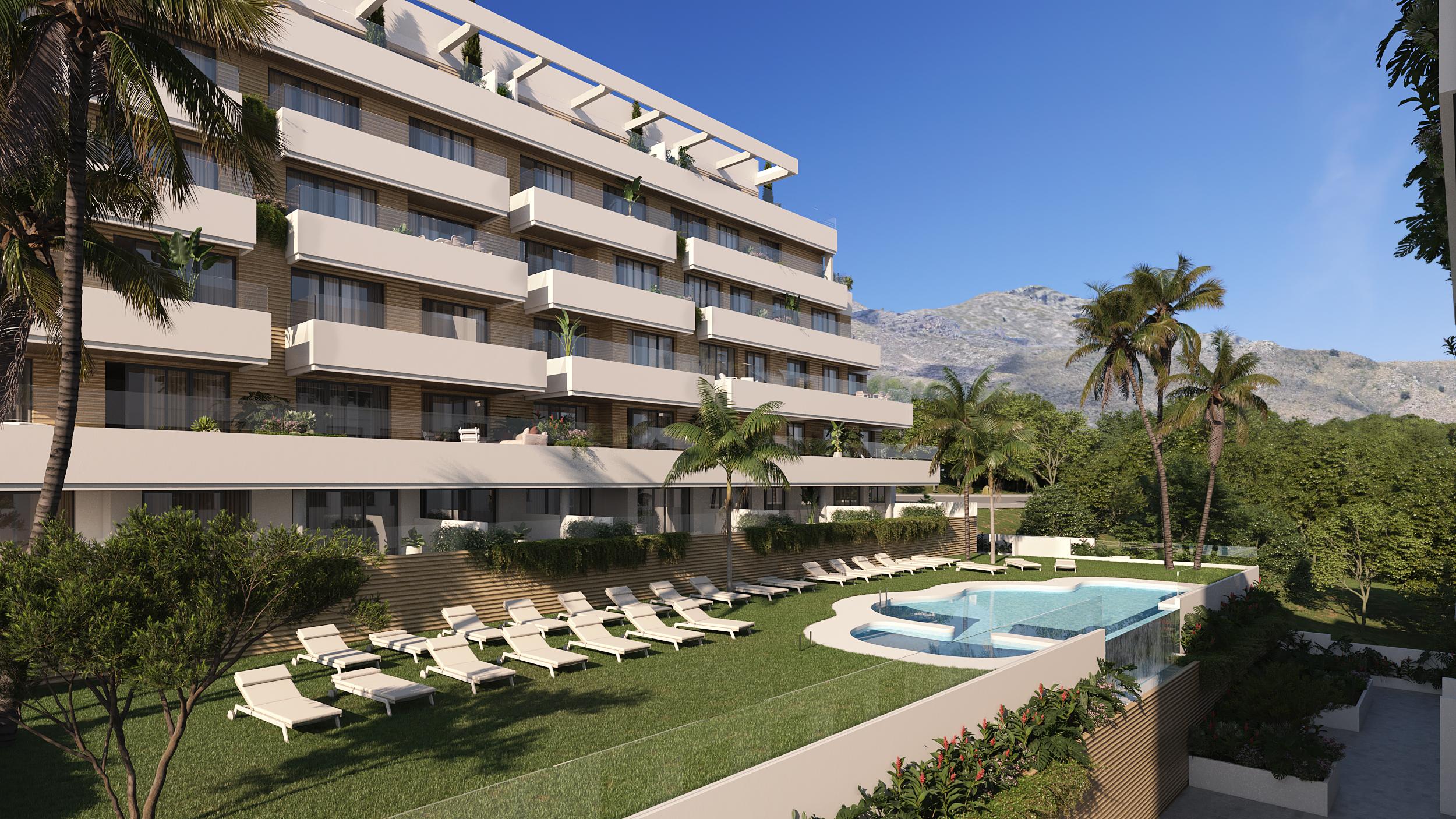 Street-level view of development entrance, El Saltillo, Torremolinos