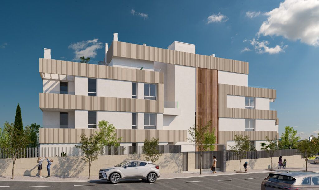Built-in wardrobes in bedroom of new-build apartment, Centro, Estepona