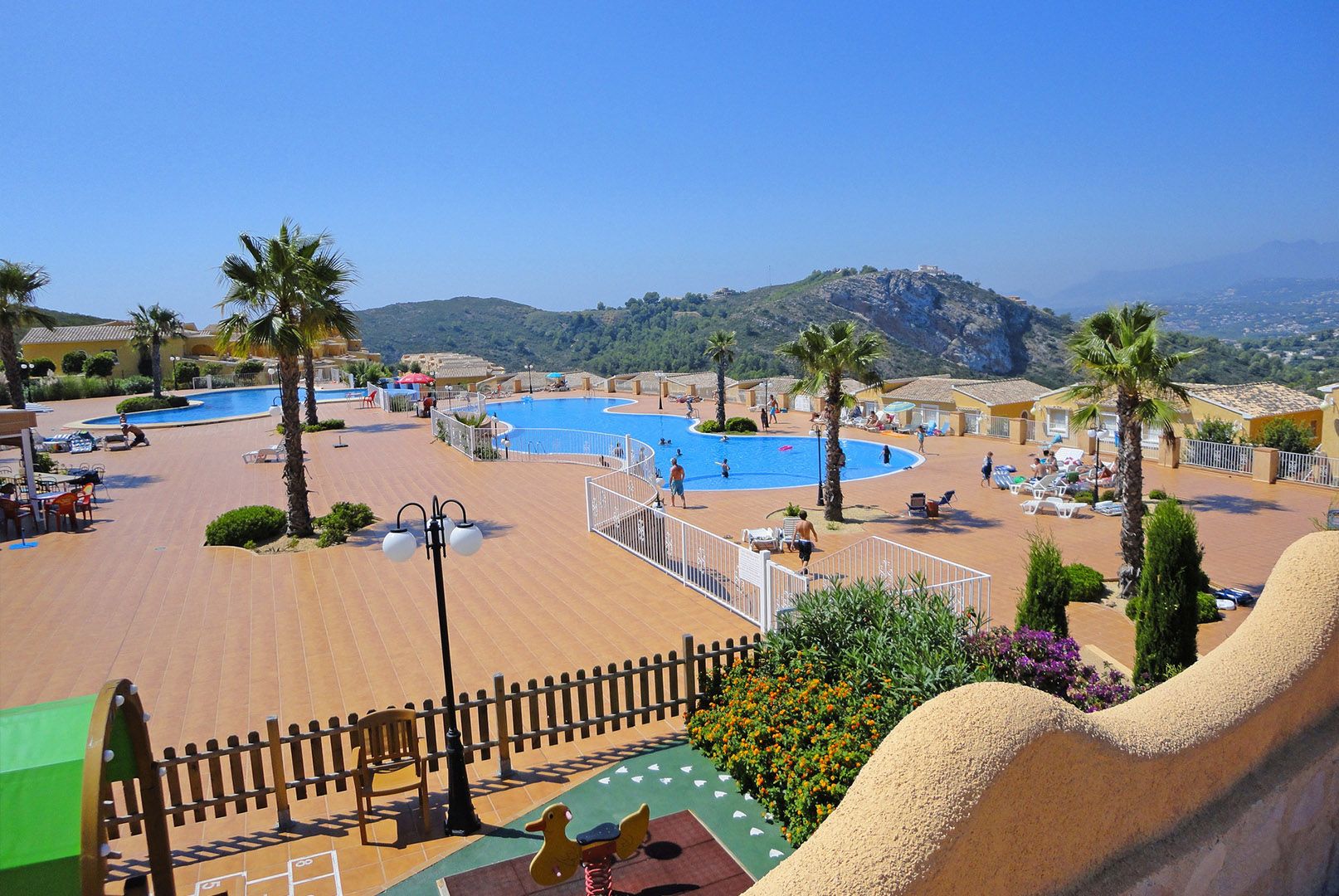 View from the third-floor terrace over Cumbres del Sol