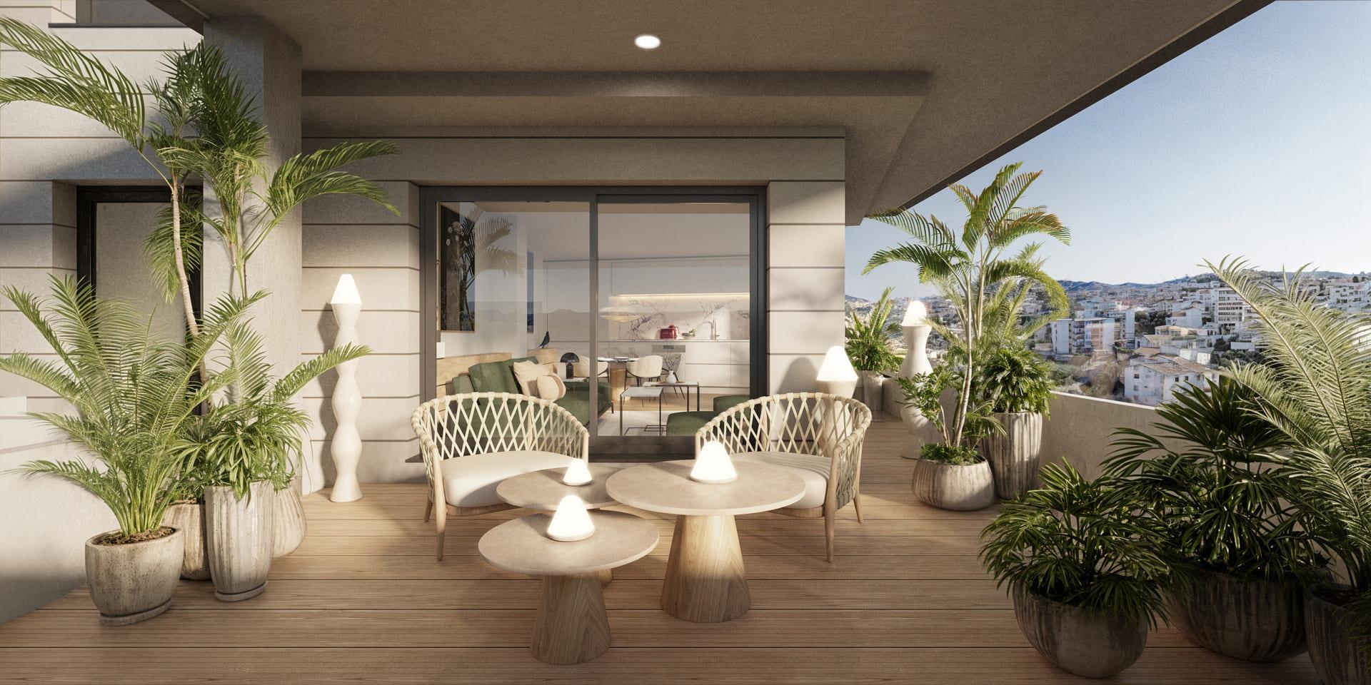 Bedroom in 2-bedroom new-build apartment, Las Mesas, Estepona