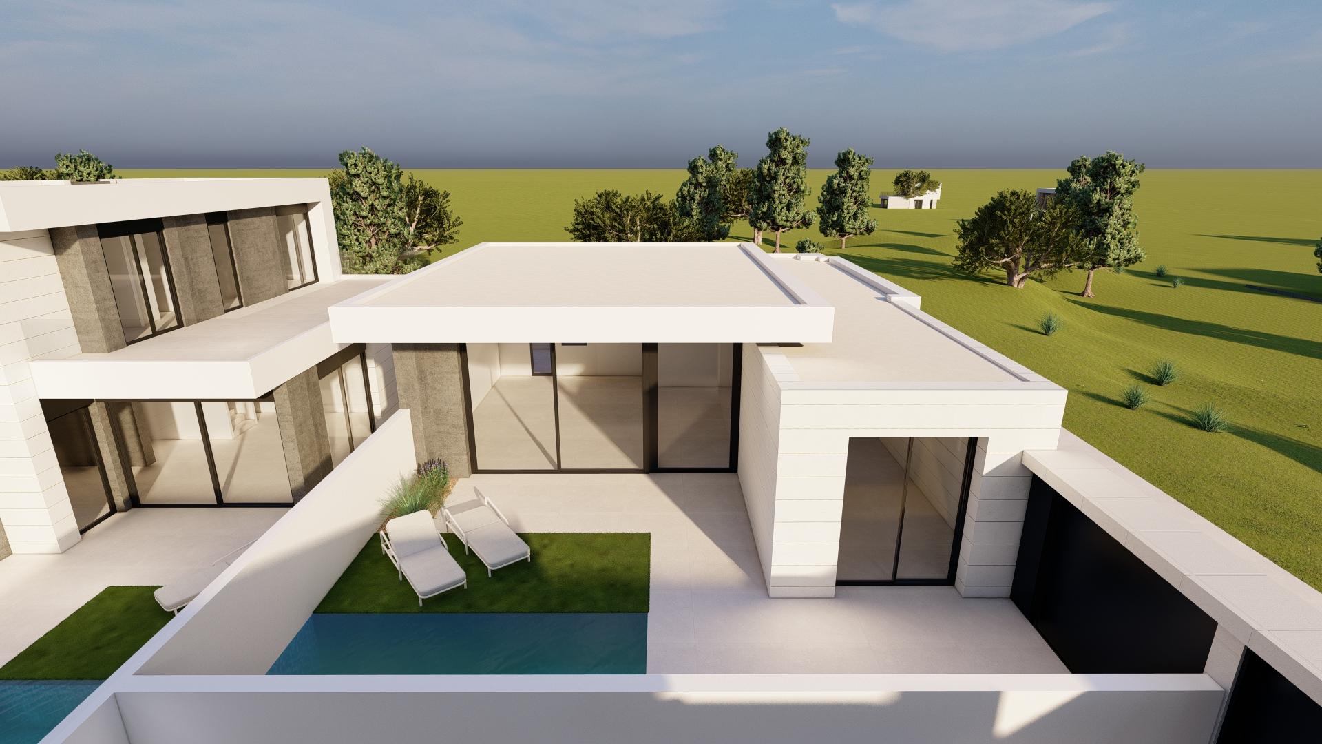 Bathroom with shower enclosure in new-build villa, Zona Pueblo, Pilar De La Horadada