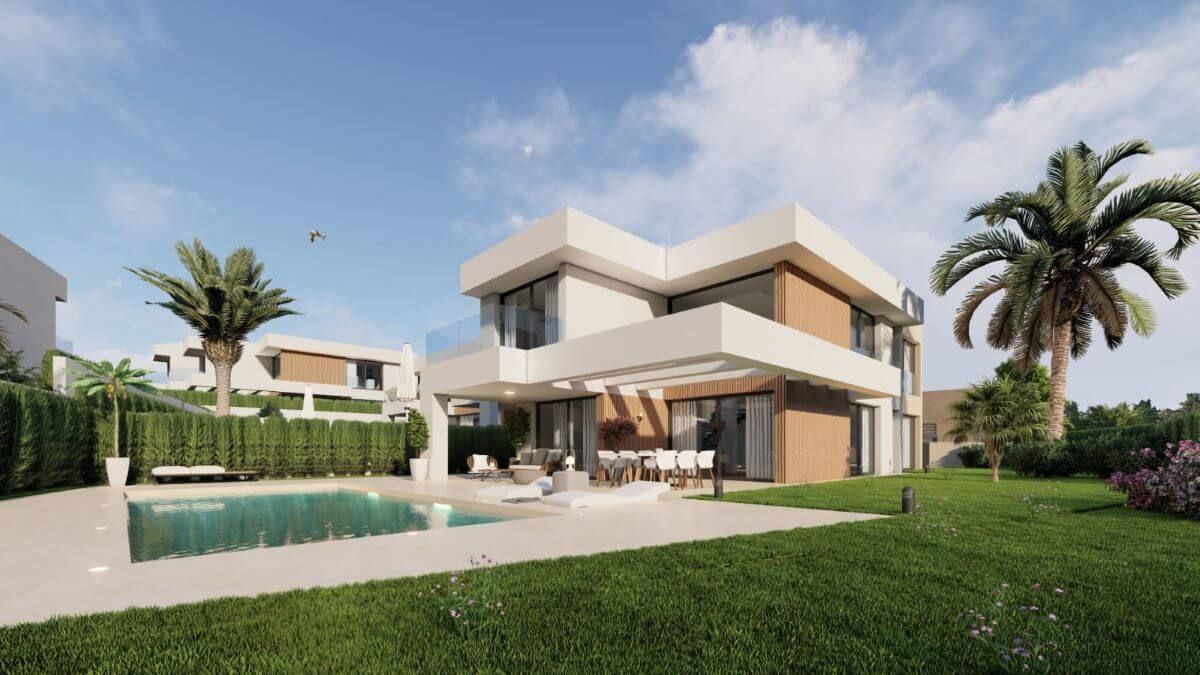 Interior room in 4-bedroom new-build villa, El Castillo, Manilva