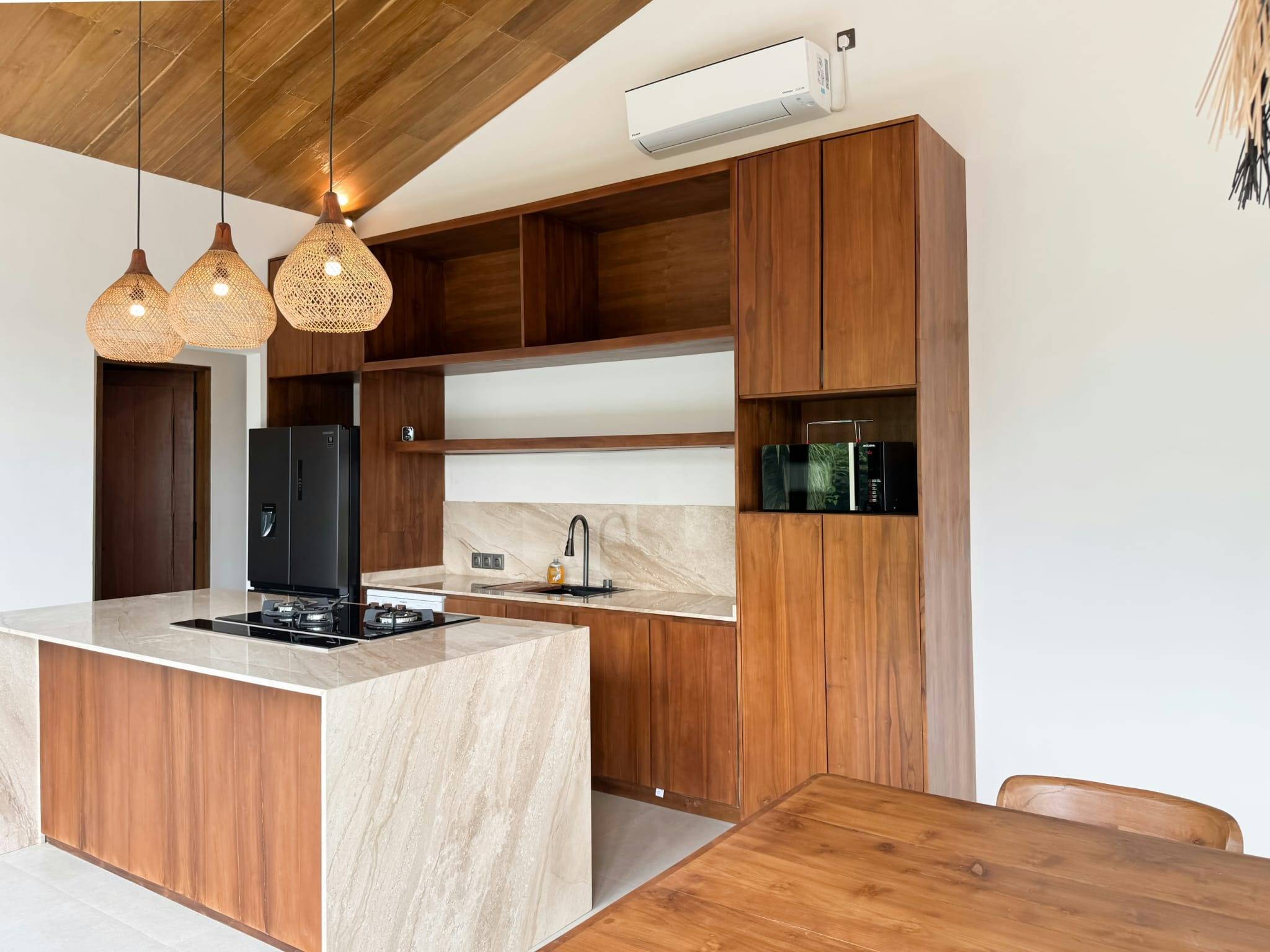 Exterior facade of new-build villa, Tabanan, Bali