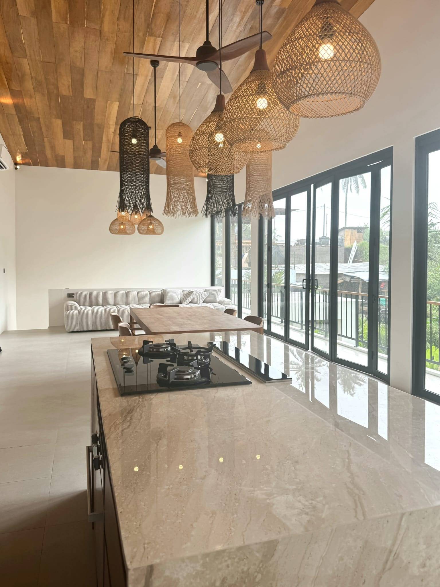 Hallway interior in 4-bedroom villa, Tabanan, Bali