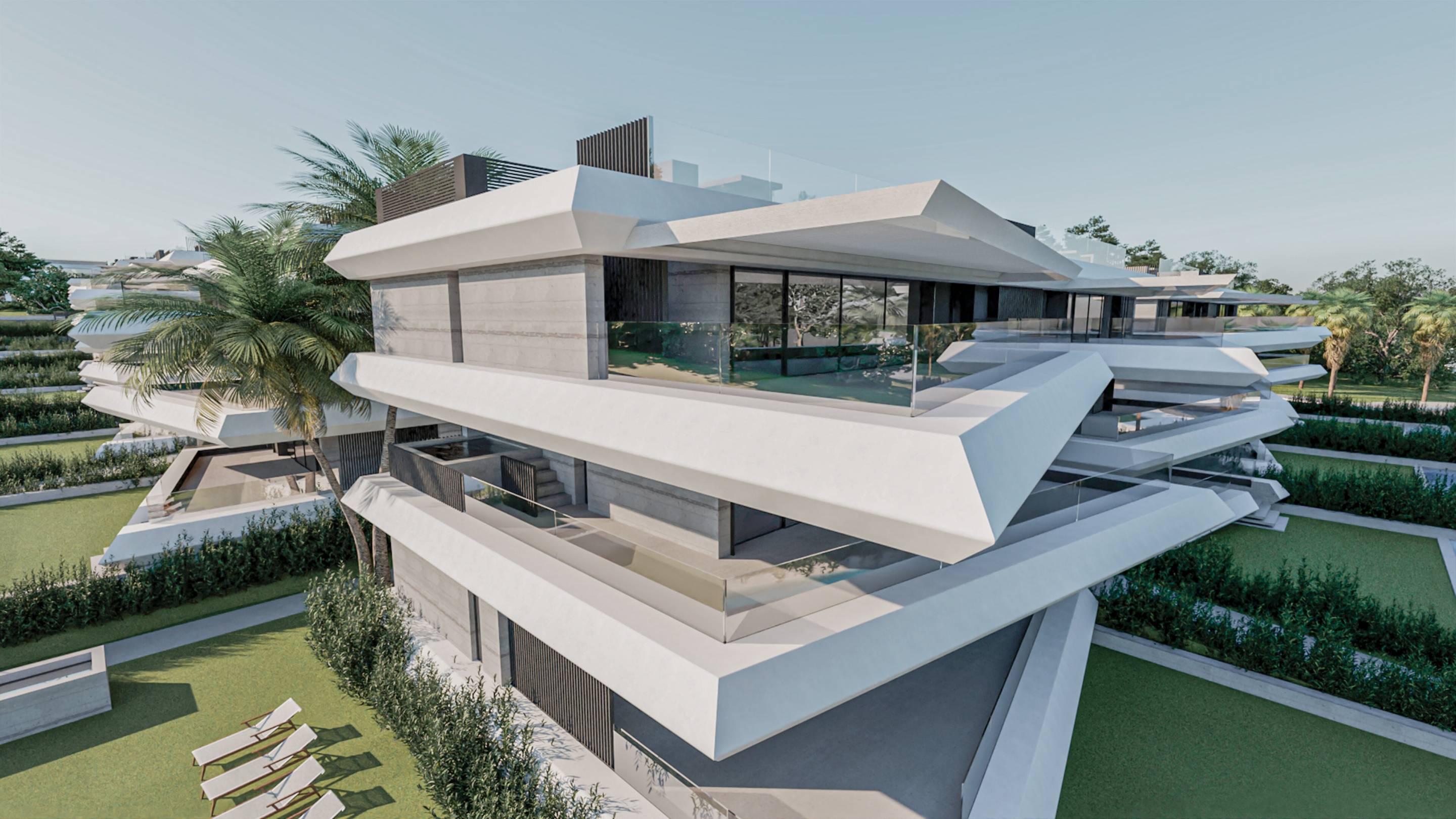 Living area showing flooring and interior finishes in new-build apartment, Selwo, Estepona
