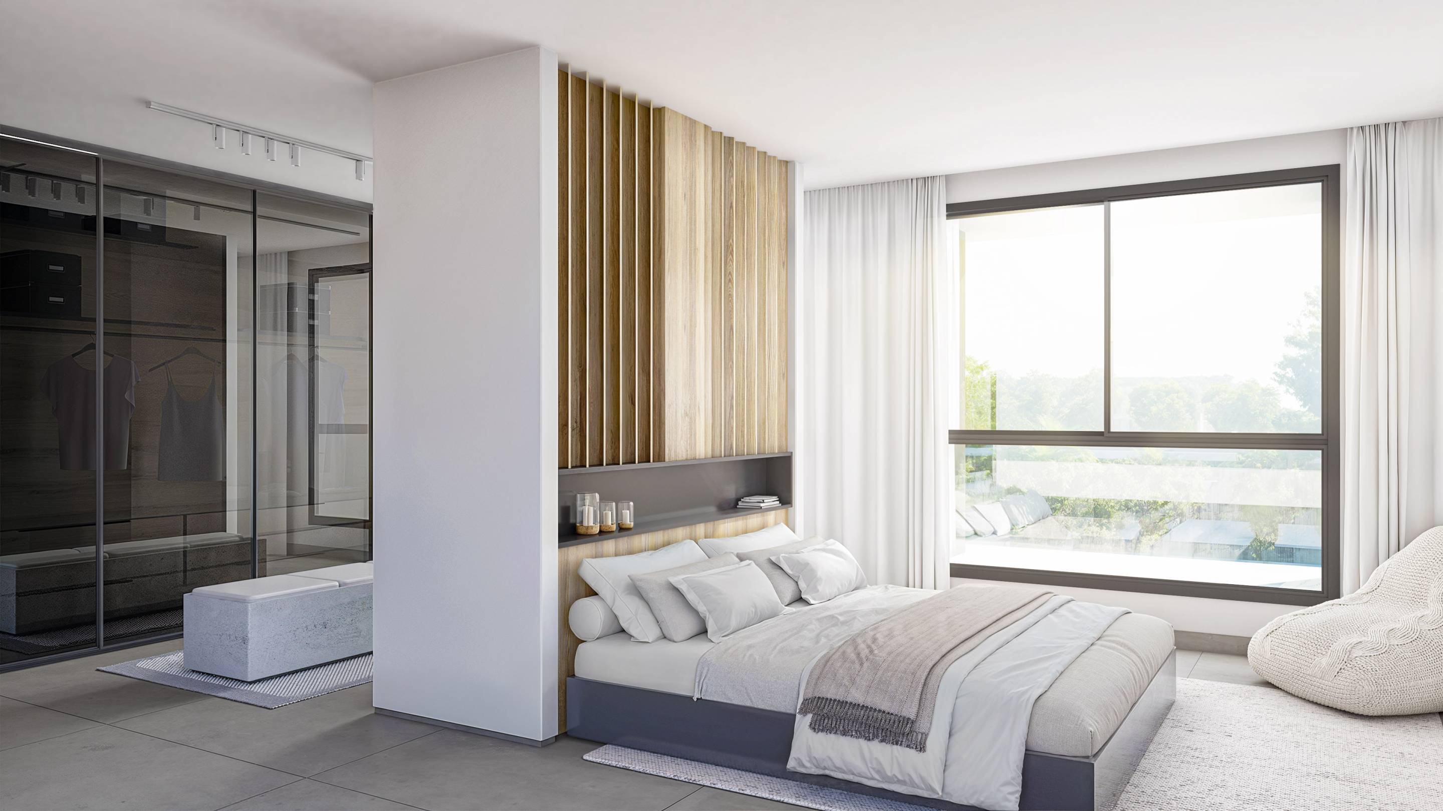 Second bathroom with tiled finish in 3-bedroom new-build apartment, Selwo, Estepona