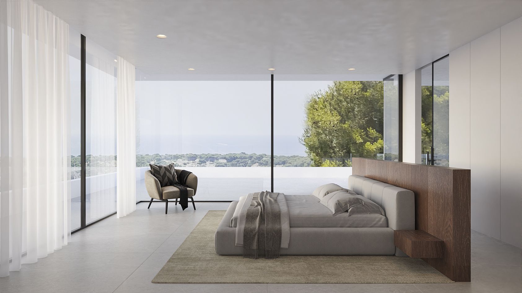 Terrace area of new-build villa on 1,601 m2 plot, Pinar de Advocat-Cometa, Moraira