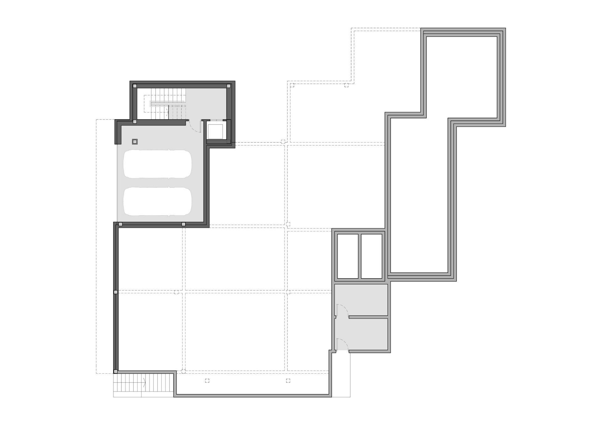 Ground floor plan of 4-bedroom new-build villa, Pinar de Advocat-Cometa, Moraira