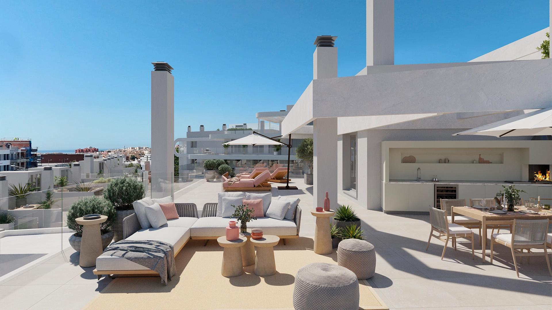 Two allocated parking spaces in new-build villa development, Zona Calvario