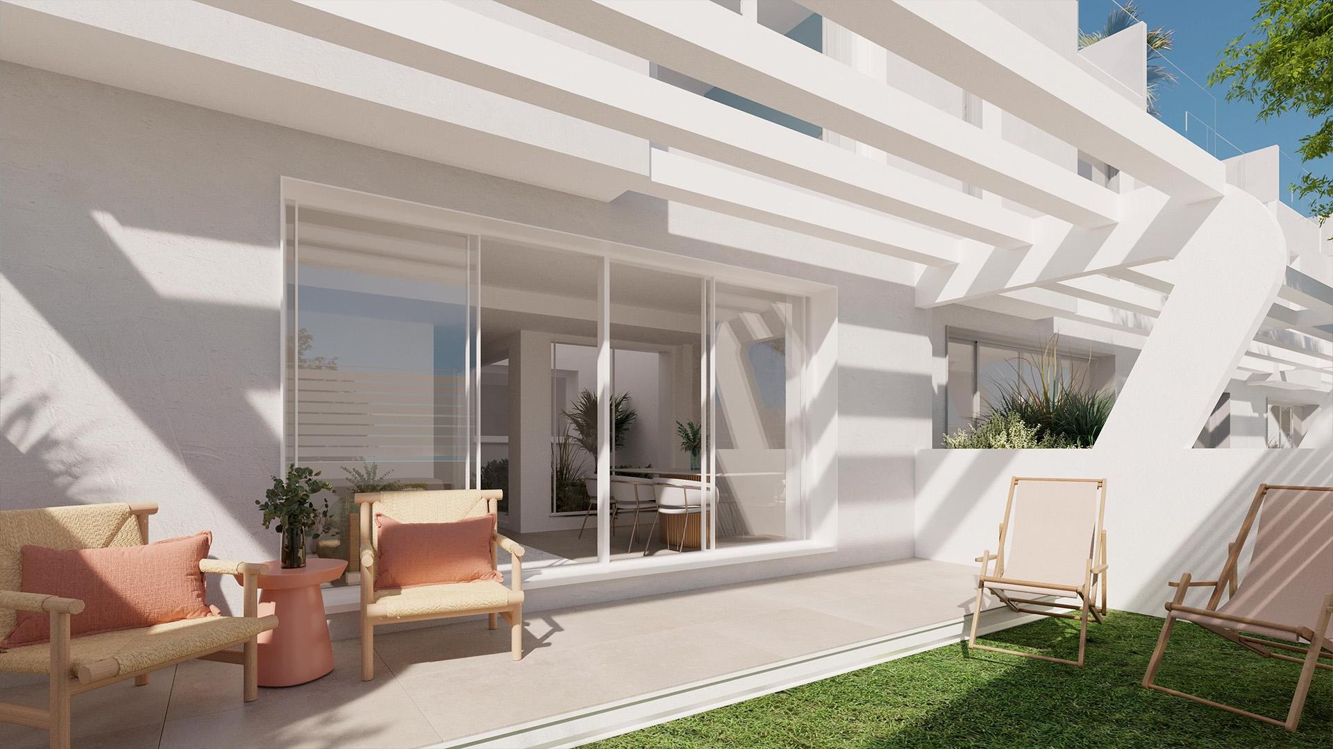 Entrance hallway in 4-bedroom new-build villa, Zona Calvario, Estepona