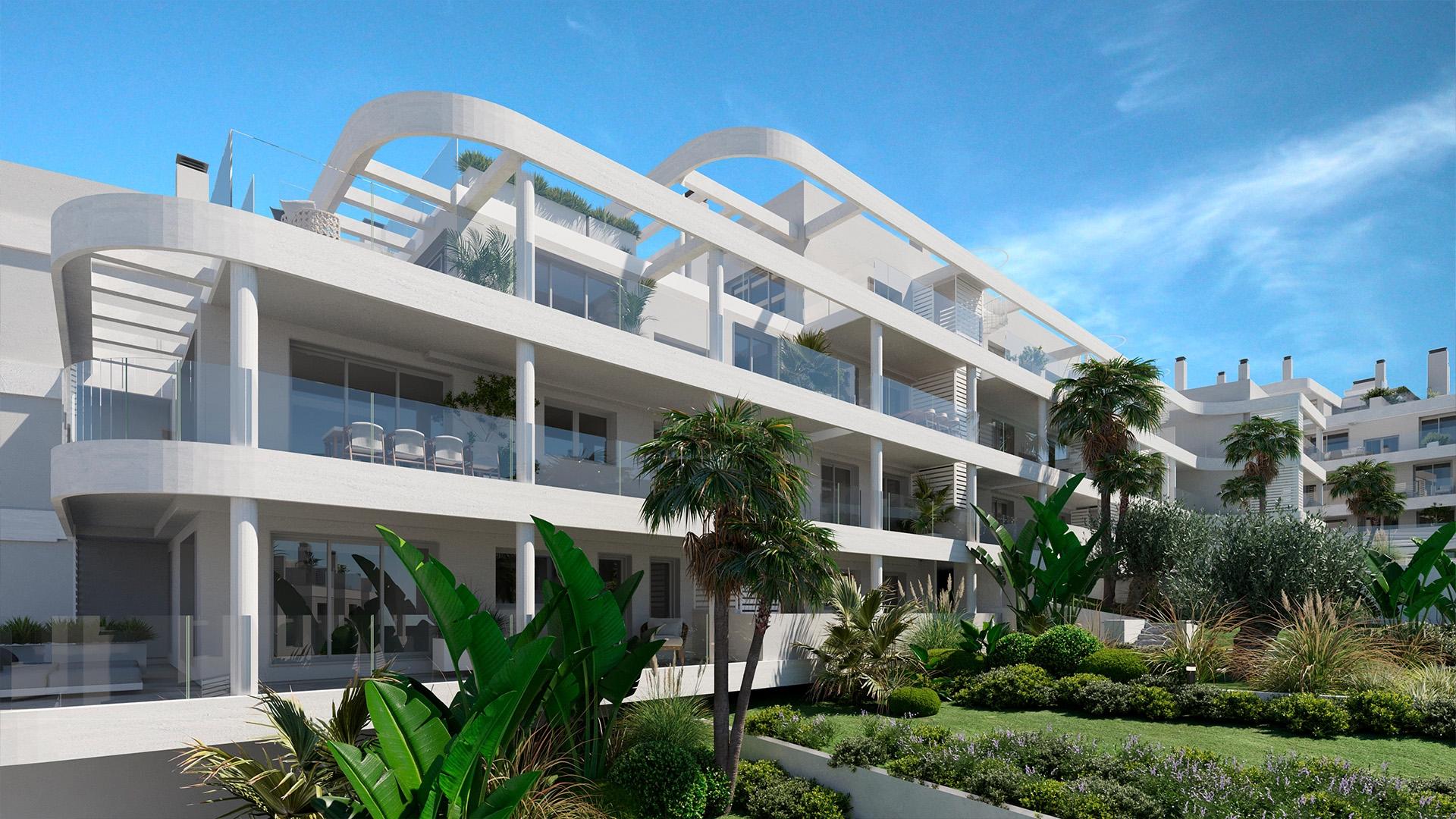 Open-plan kitchen with fitted units in 4-bedroom new-build villa, Zona Calvario